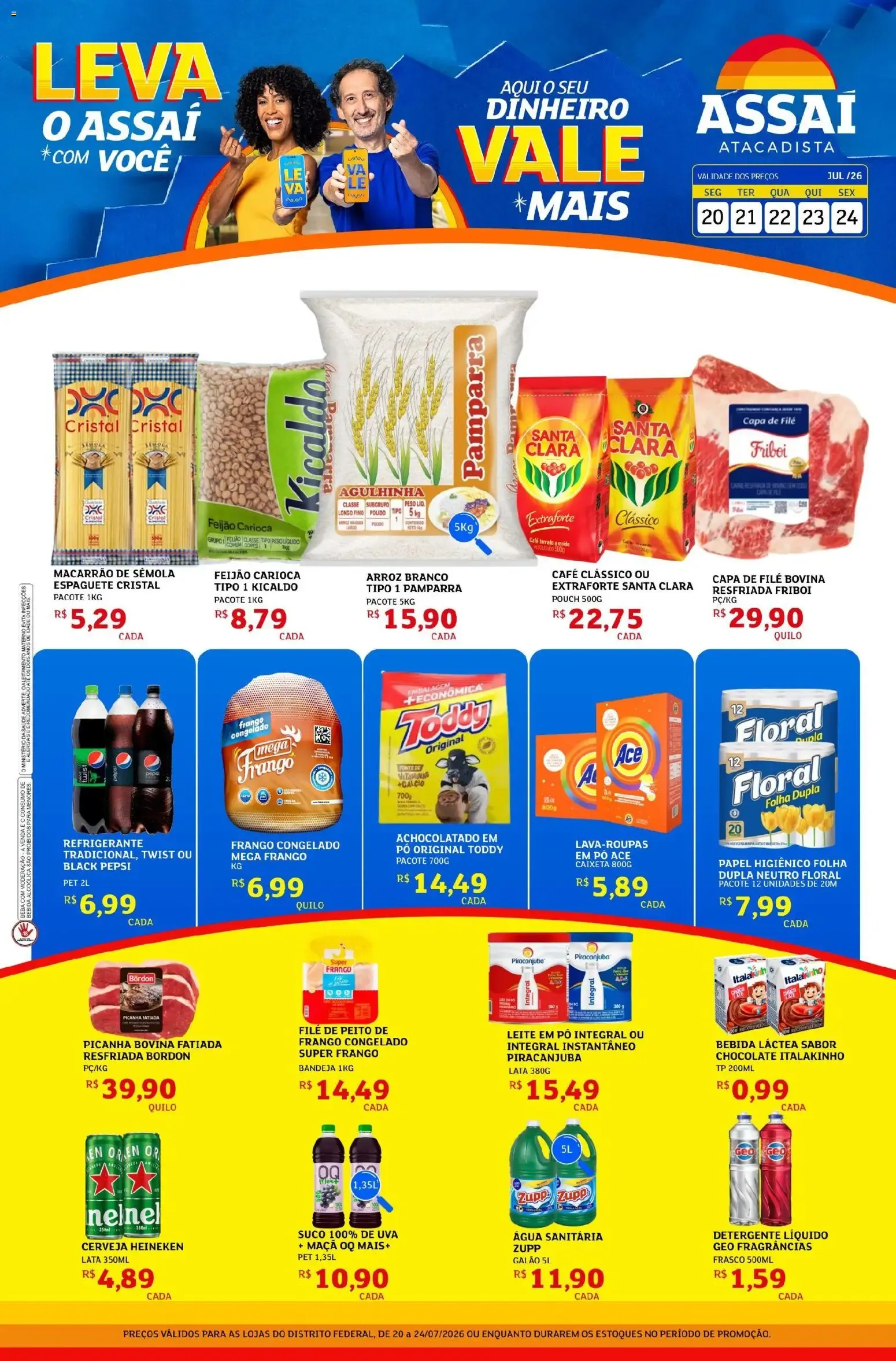 Encarte de Assaí Atacadista ofertas - DF de 20/07/2026 | Promoções Online 20 de julho até 24 de julho 2026 - Pagina 1