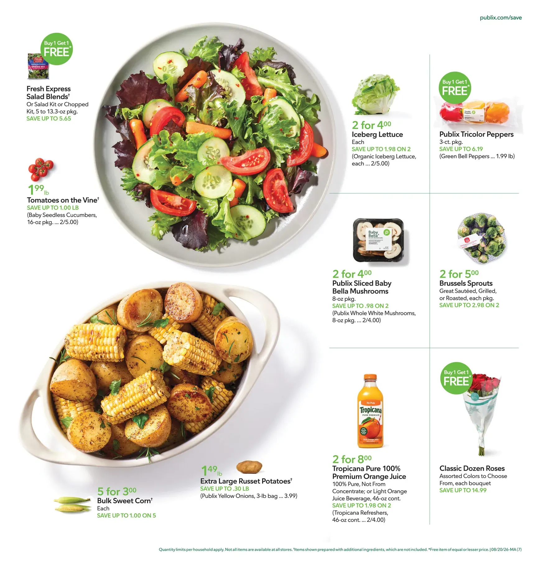 Weekly promotion Current Publix leaflet valid from Thursday 08/20/2026 to Wednesday 08/26/2026 spanning from August 20 to August 26 2026 - Page 7 for Catalogue 365