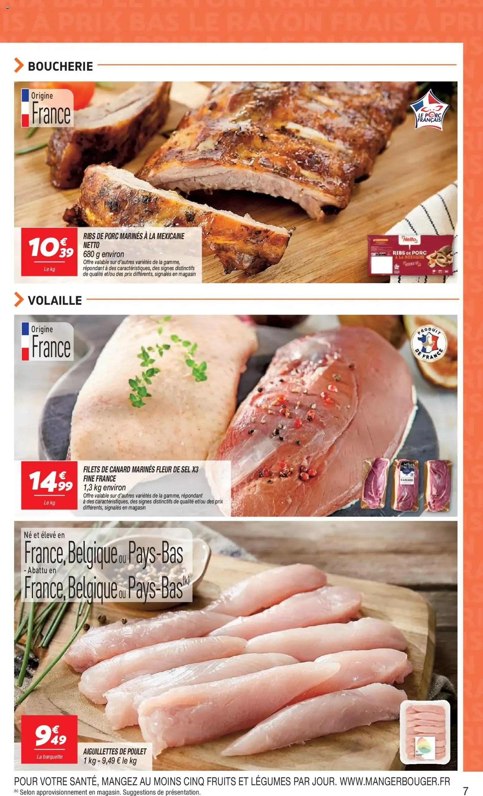 Netto - le rayon frais à prix bas à partir du 28/07/2026 - promo en ligne du 28 juillet au 3 août 2026 - Catalogue page 7