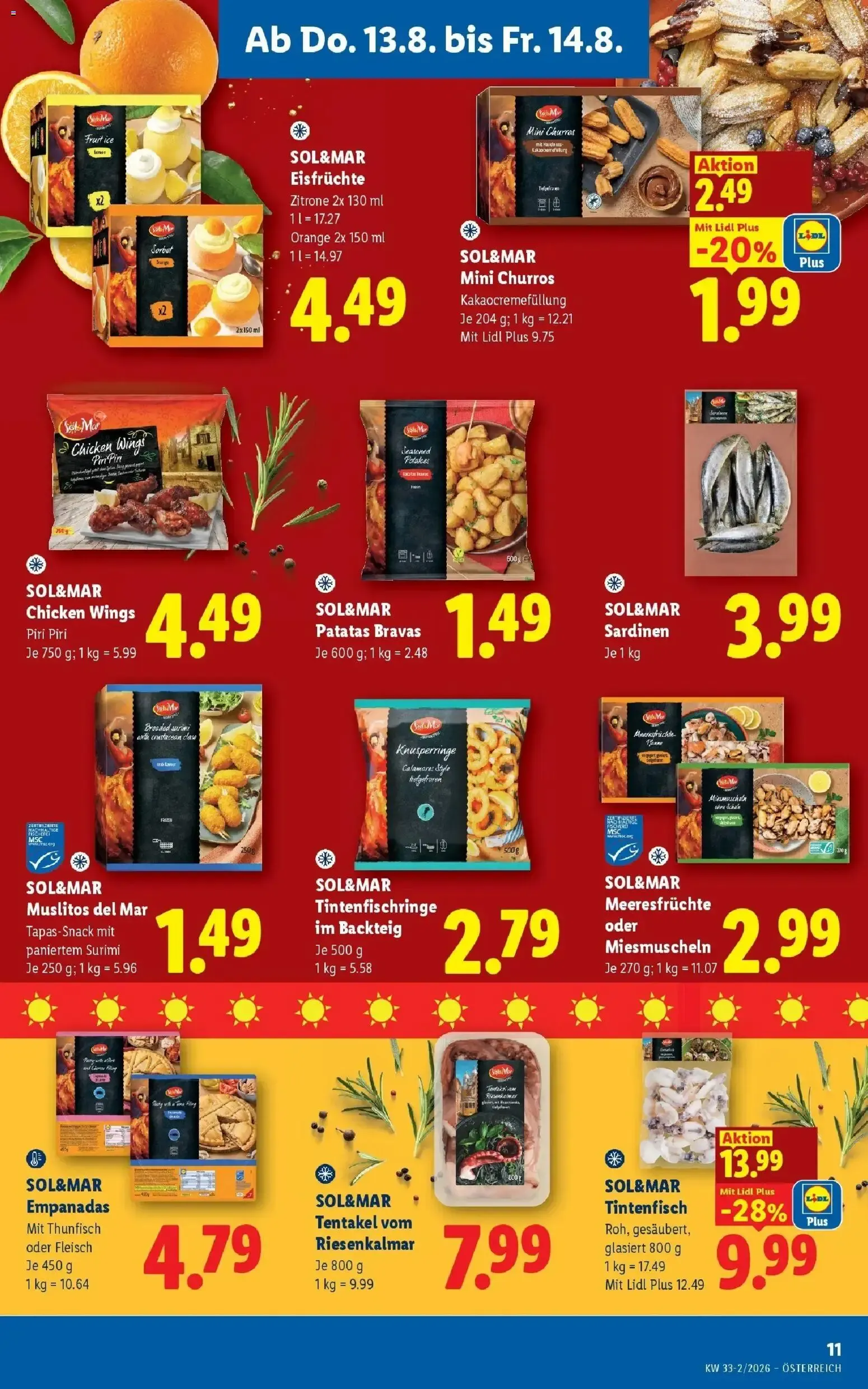 Lidl Plus Österreichs günstigste Preise von 13. August bis 14. August 2026 - Flugblätt seite  13