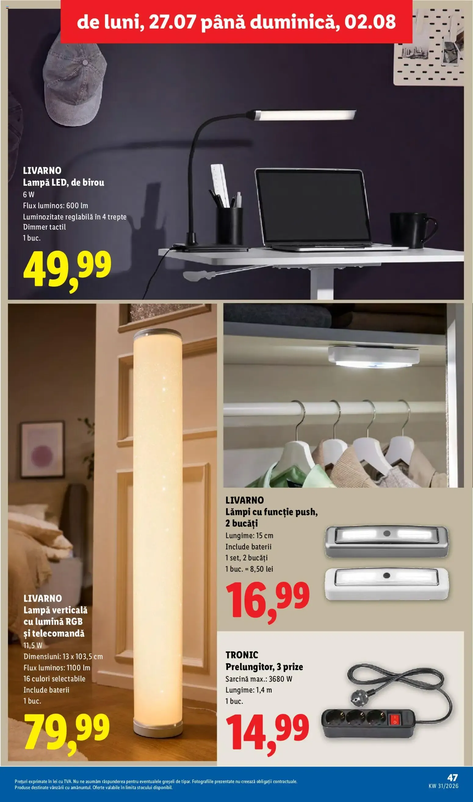 Catalog Catalog LIDL 27.07.2026 - Oferta și Revista online de la 27 iulie până la 2 august 2026 - Revista Pagina 47