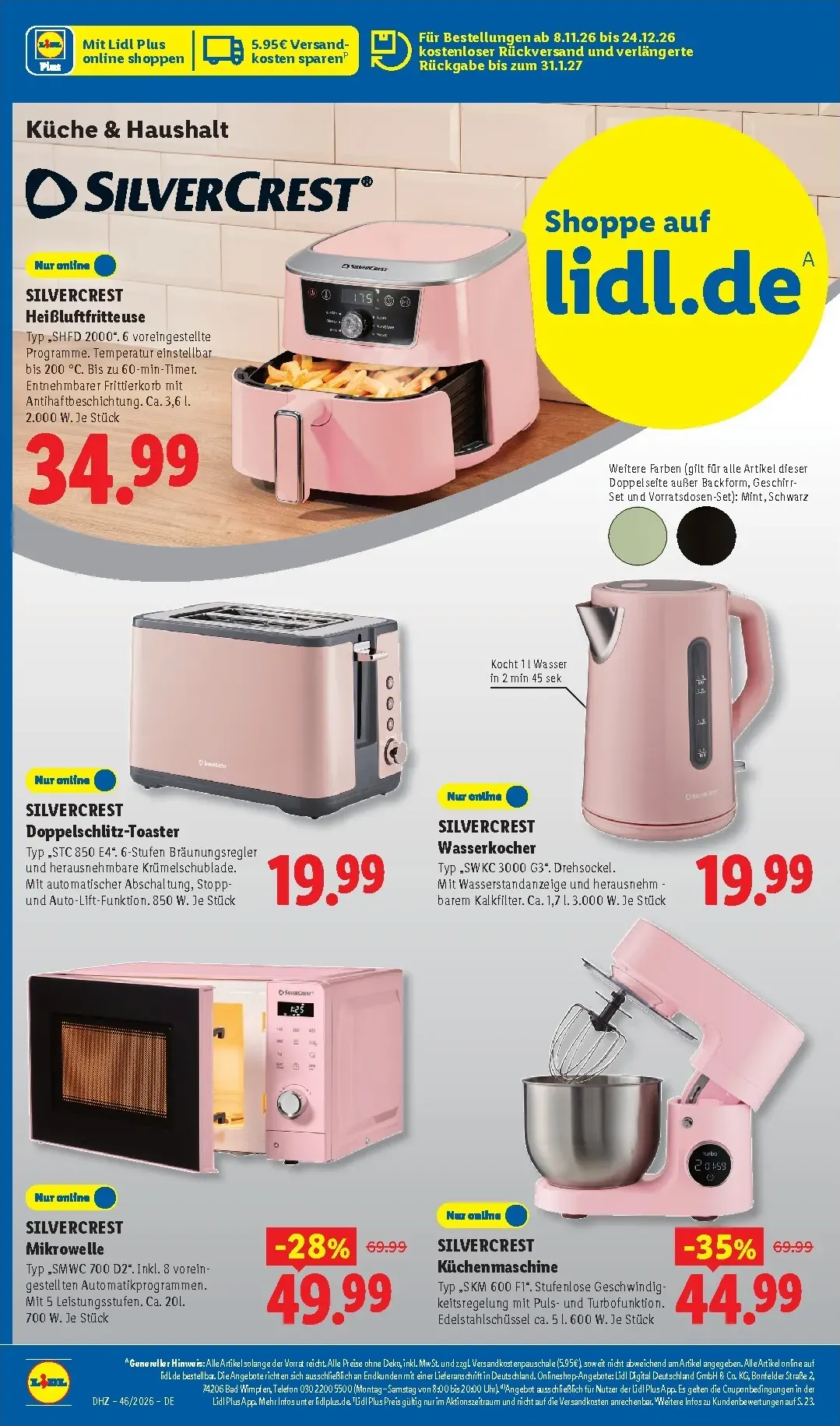 Lidl - Nonfood Prospekt nächste Woche – von Montag 09.11.2026 bis Samstag 14.11.2026 von 9. November bis 14. November 2026 - Prospekt seite 4