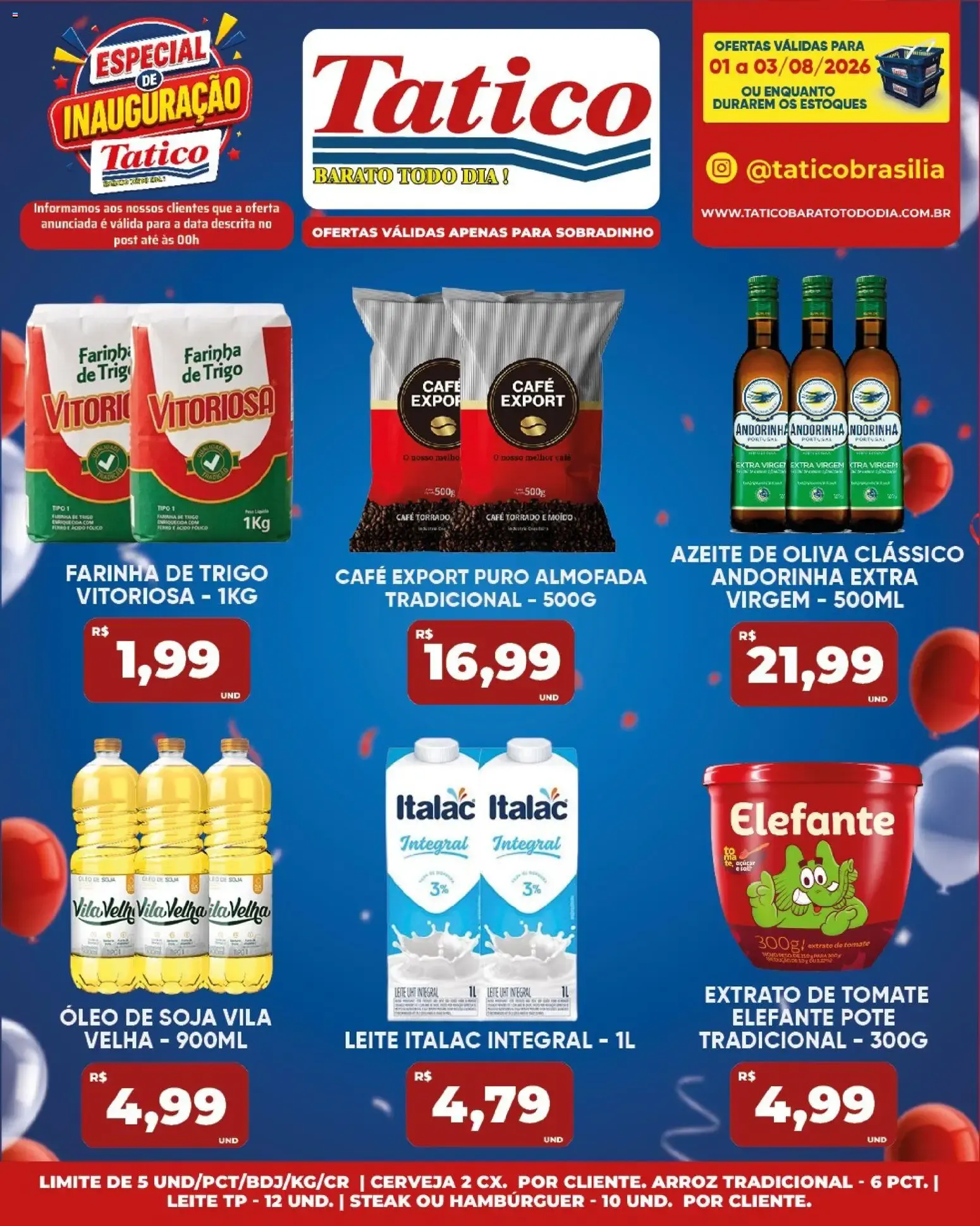 Encarte de Tatico ofertas Fim de Semana de 01/08/2026 | Promoções Online 1 de agosto até 2 de agosto 2026 - Pagina 23