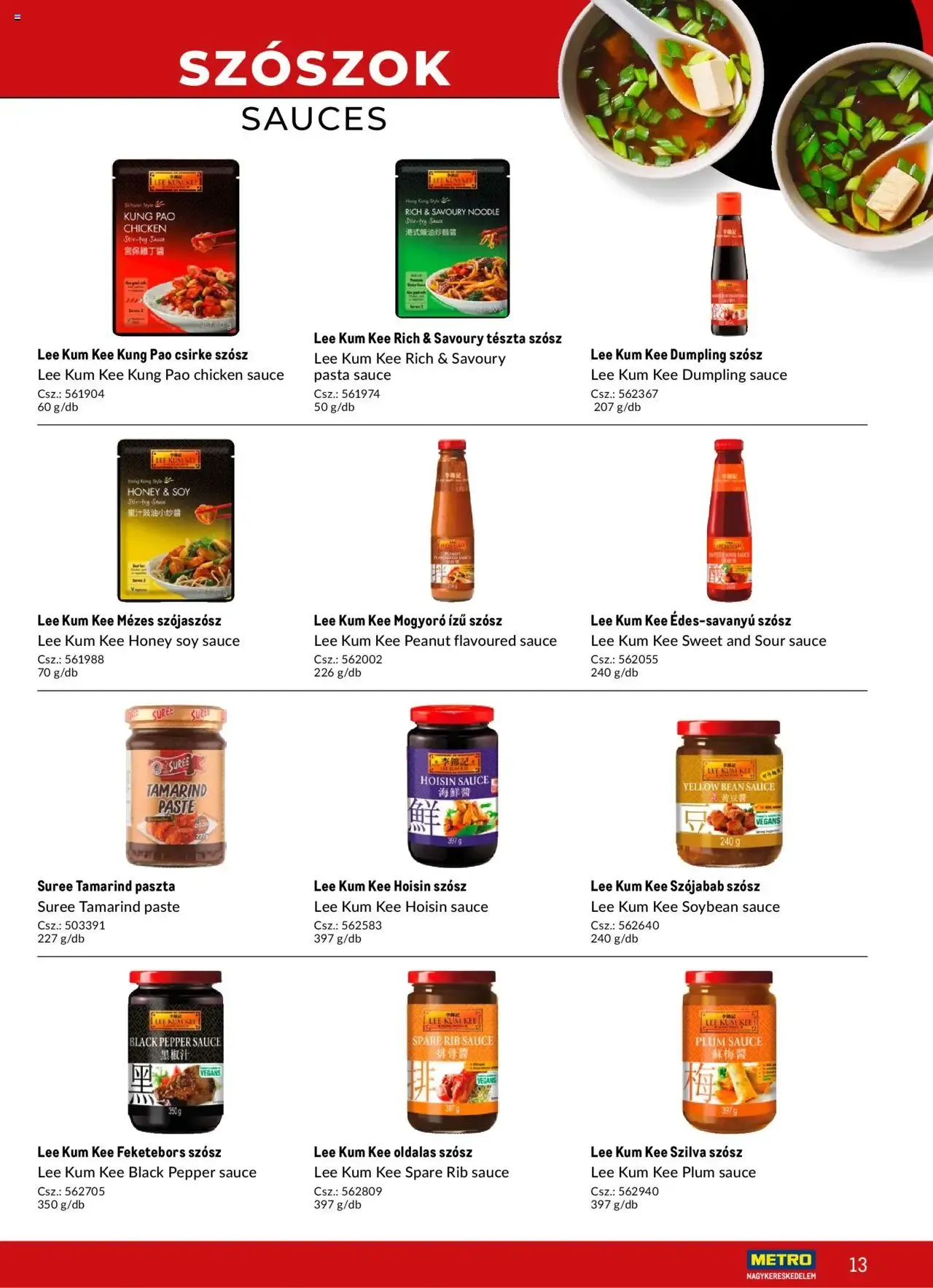 Katalógus ÁZSIAI ÍZEK A TÁVOL-KELET KONYHÁJA / ASIA FLAVORS OF THE ORIENT május 2.-tól december 31.-ig 2026. - Oldal 13