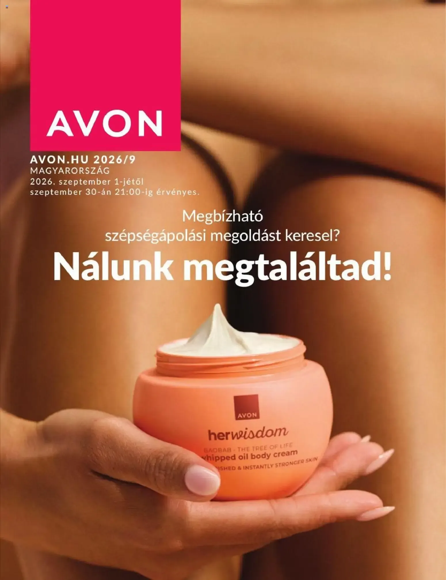 Katalógus Katalógus AVON 2026 szeptemberi > Aktuális Akció ONLINE szeptember 1.-tól szeptember 30.-ig 2026. - Oldal 1
