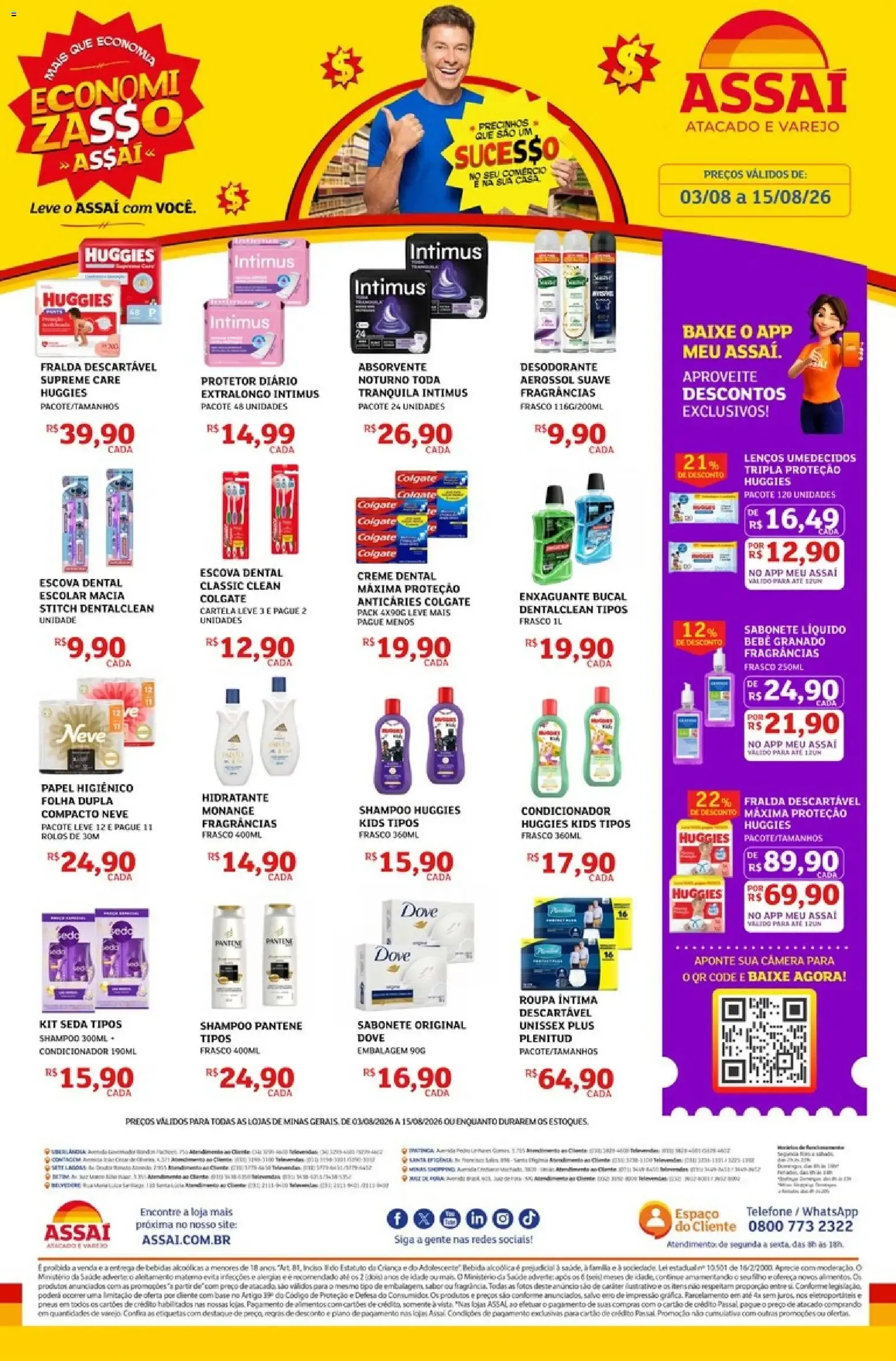 Encarte de Assaí Atacadista ofertas - MG de 03/08/2026 | Promoções Online 3 de agosto até 15 de agosto 2026 - Pagina 1