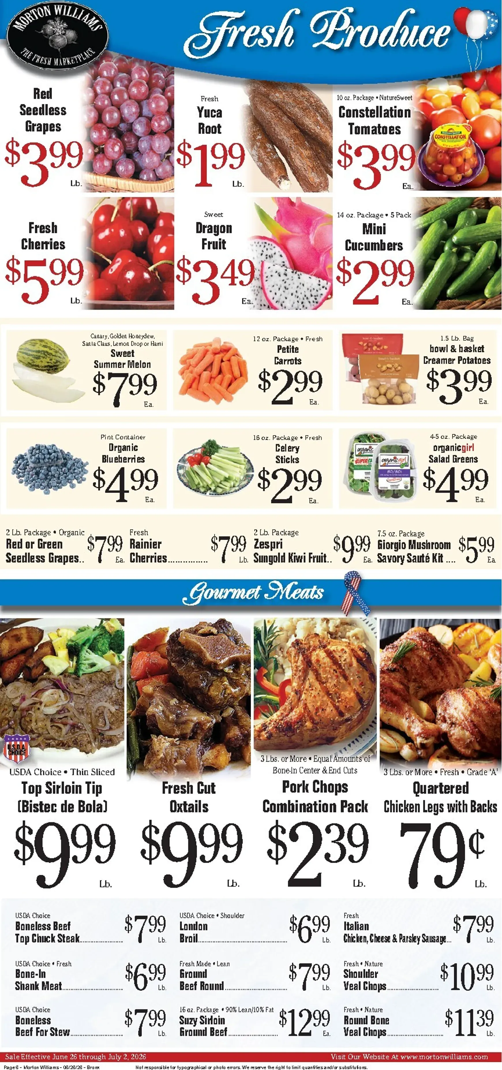Weekly ad Current Morton Williams - Bronx leaflet valid from Friday 06/26/2026 to Thursday 07/02/2026 from June 26 to July 2 2026 - Page 6