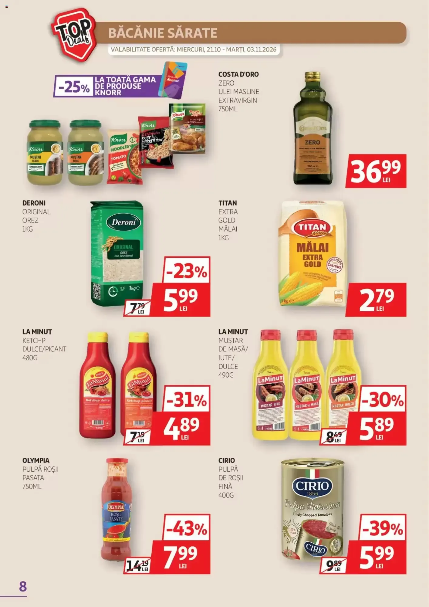 Catalog Catalog Auchan de la 21 octombrie până la 3 noiembrie 2026 - Revista Pagina 8