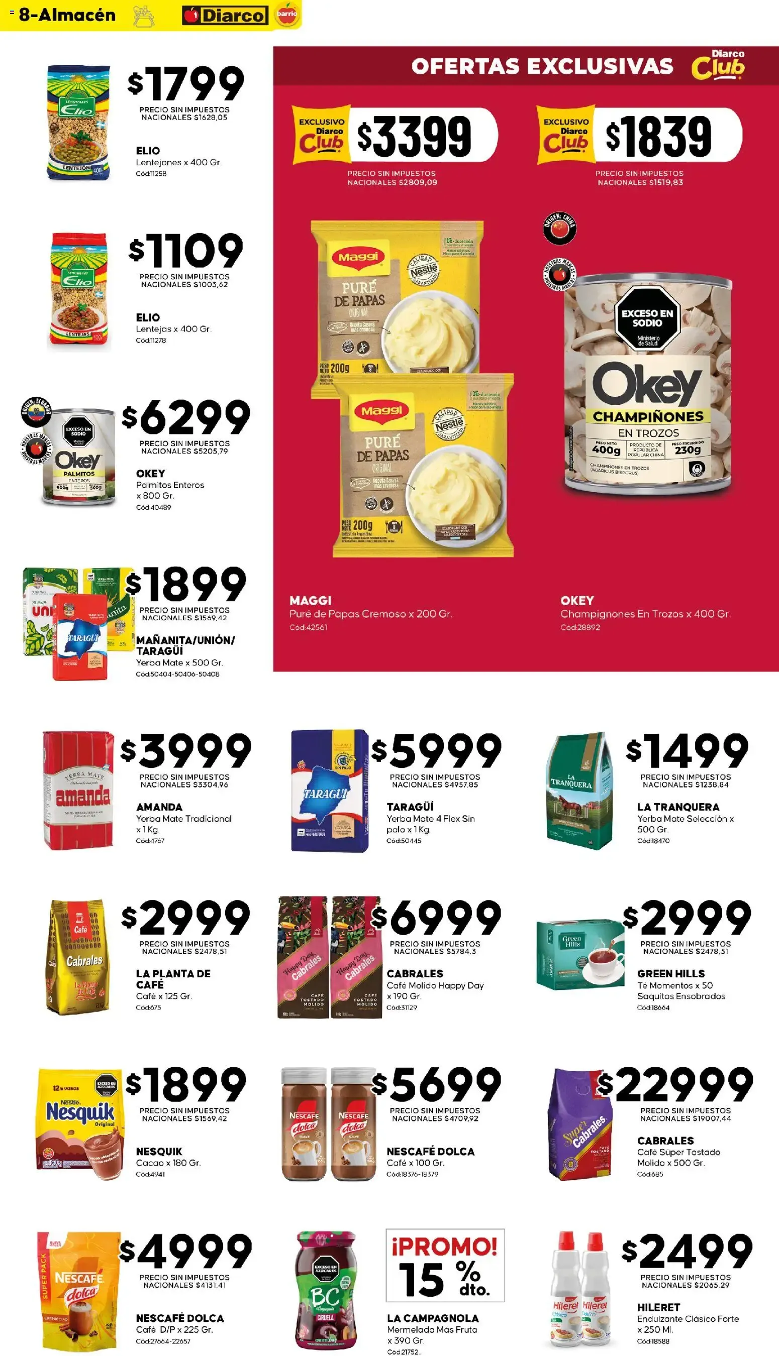 Ofertas de Diarco - Ofertas Diarco Barrio del 17/08/2026 - 21/08/2026 17 de agosto al 21 de agosto 2026 - Página 8 del catálogo