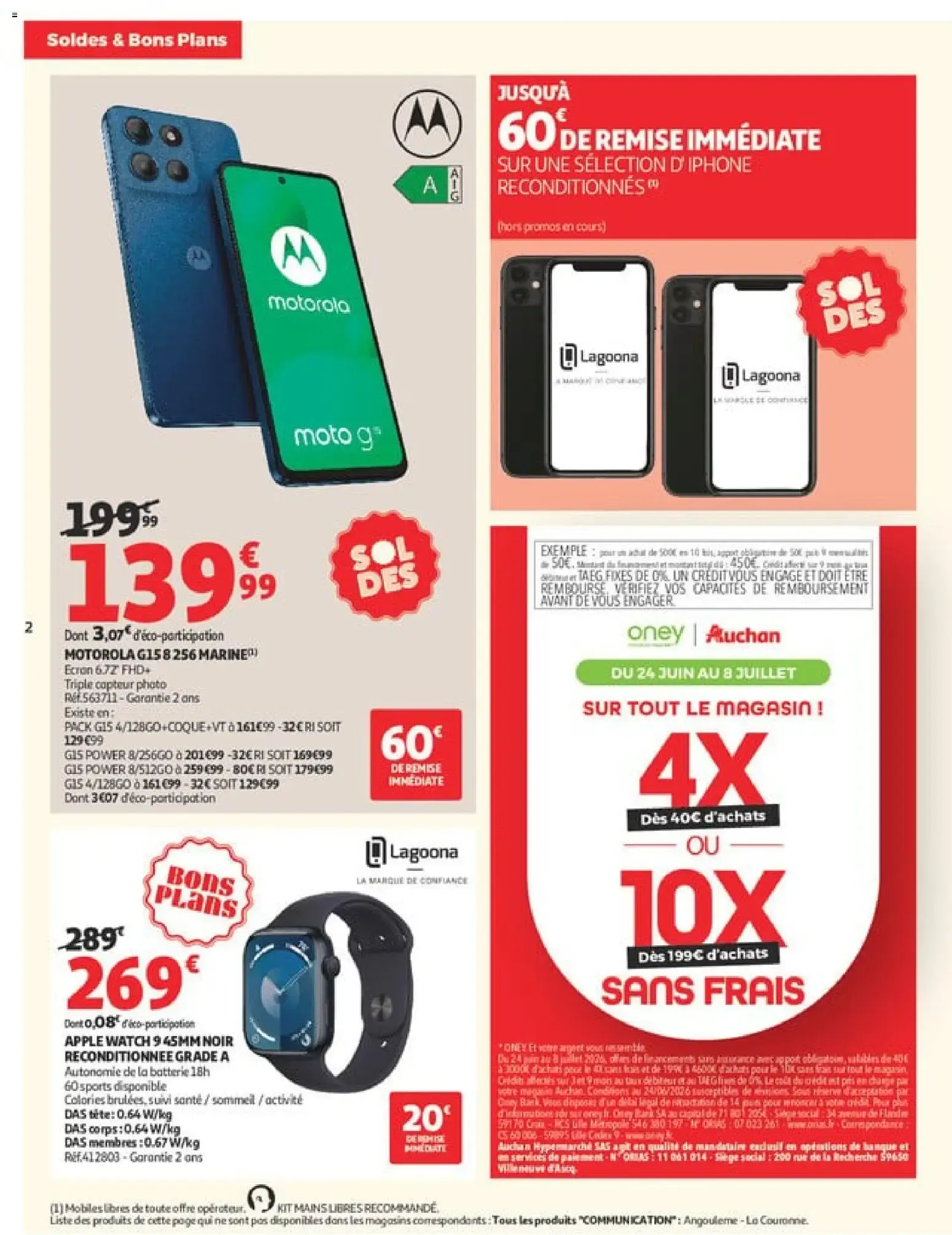 Auchan - Soldes & Bons Plans du 24 juin au 21 juillet 2026 - Catalogue page 2