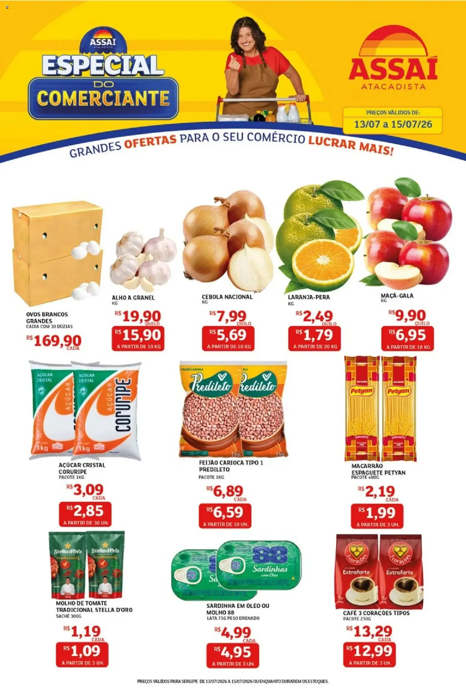 Encarte de Assaí Atacadista: Especial do Comerciante 13 de julho até 15 de julho 2026 - Pagina 1