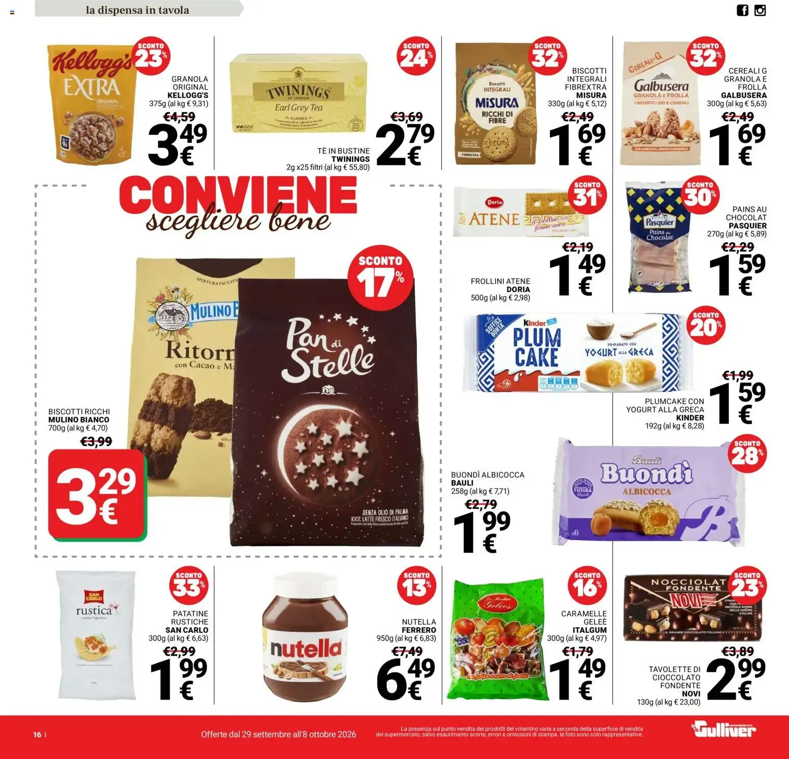 Nuovo Gulliver volantino dal 29/09/2026 > offerte anteprima 🛍️ da 29 settembre a 8 ottobre di 2026 - Pagina del volantino 16