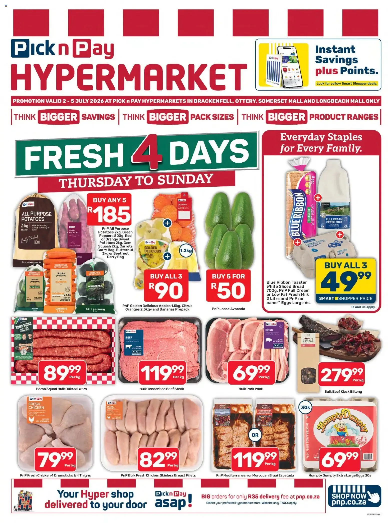 Pick n Pay Western Cape - Hypermarket Fresh Specials (02/07/2026 - 05/07/2026) Online from 2 July to 5 July 2026 - Catalogue Page 1