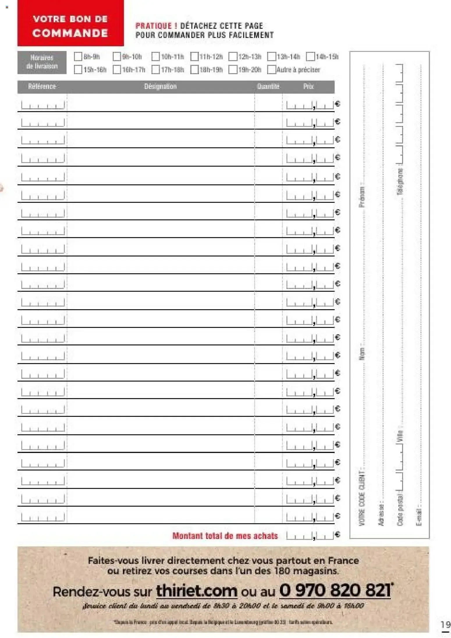 Thiriet Catalogue livraison à domicile à partir du 30/09/2026 - promo en ligne du 30 septembre au 22 octobre 2026 - Catalogue page 19