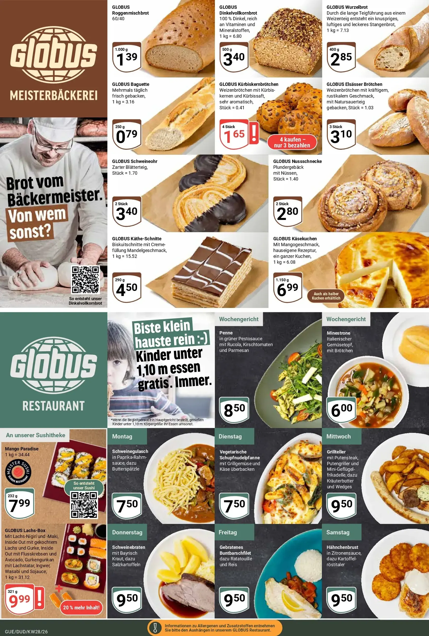 Globus - Wochenangebote Prospekt – von Montag 06.07.2026 bis Samstag 11.07.2026 von 6. Juli bis 11. Juli 2026 - Prospekt seite 11