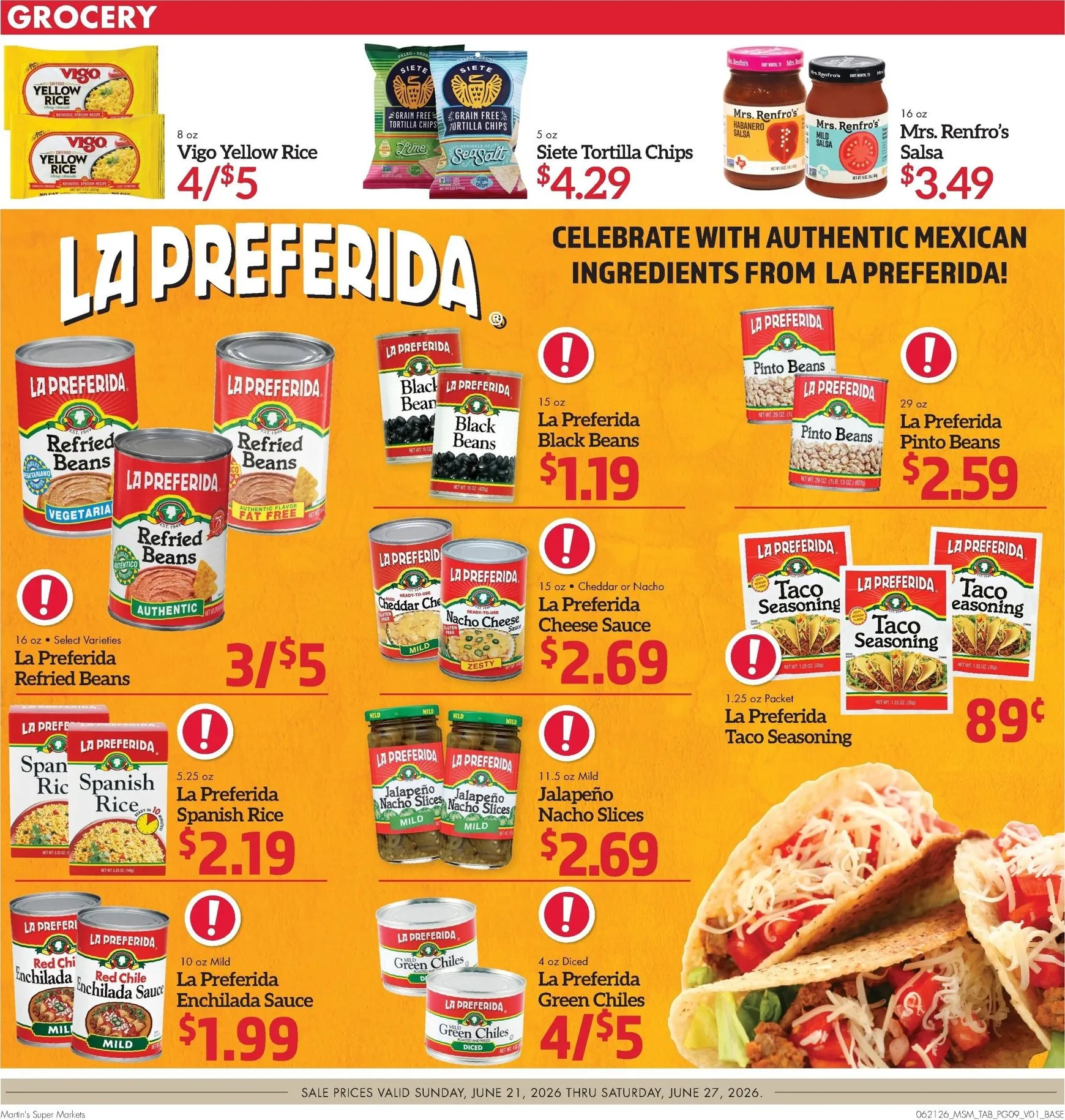 Weekly ad Current Martin's Super Markets leaflet valid from Sunday 06/21/2026 to Saturday 06/27/2026 from June 21 to June 27 2026 - Page 9