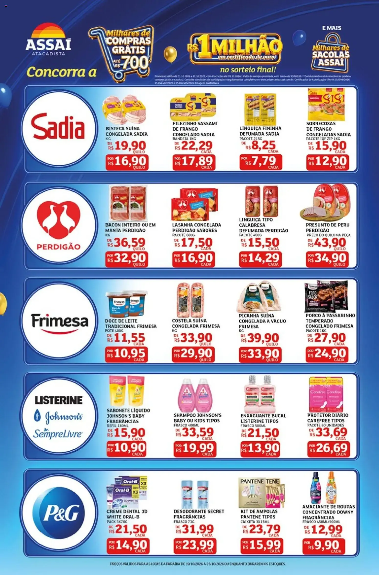 Encarte de Assaí Atacadista ofertas - PB de 19/10/2026 | Promoções Online 19 de outubro até 23 de outubro 2026 - Pagina 2
