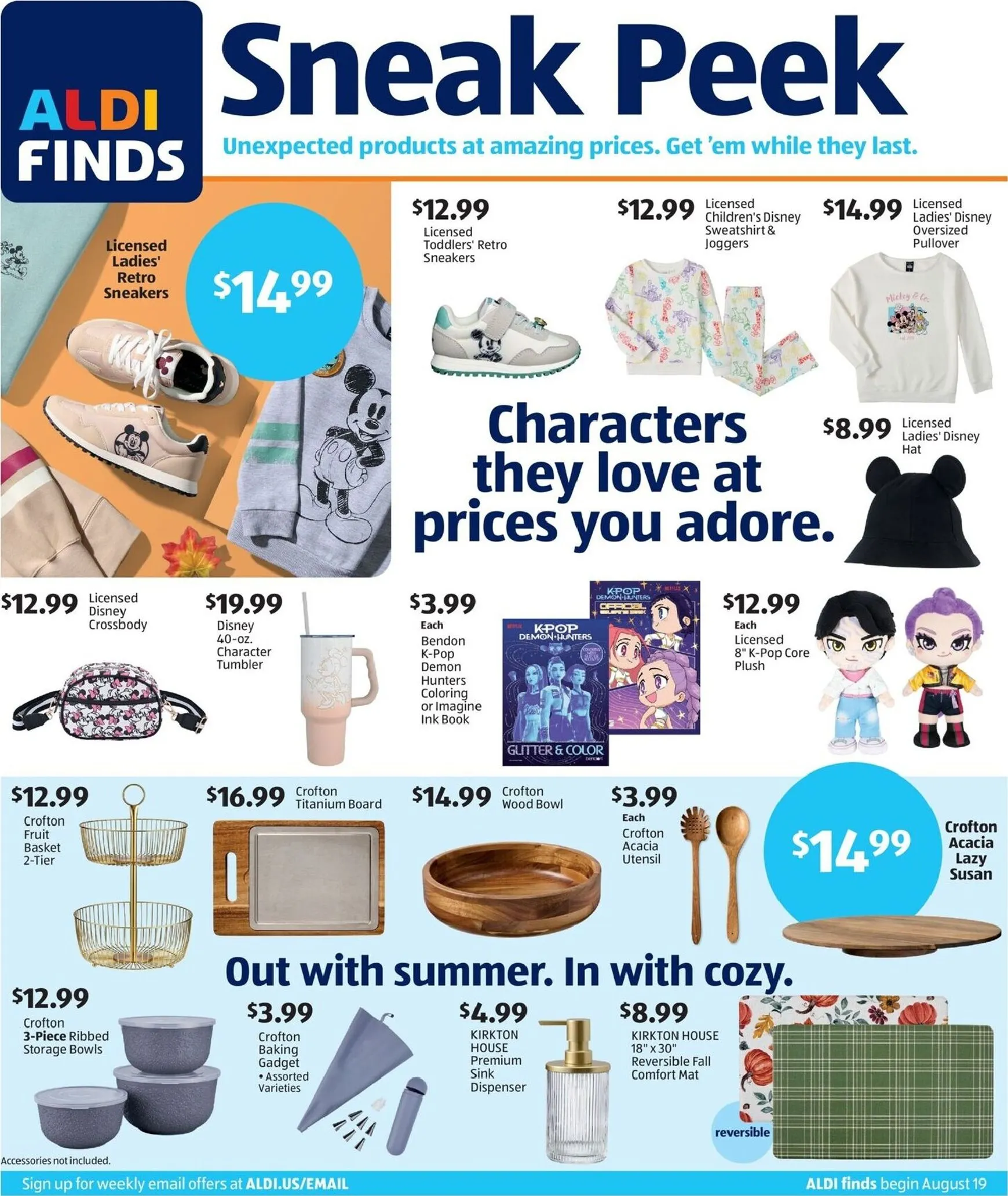 ALDI - Sneak Peek flyer for next week from Wednesday 08/19/2026 to Tuesday 08/25/2026