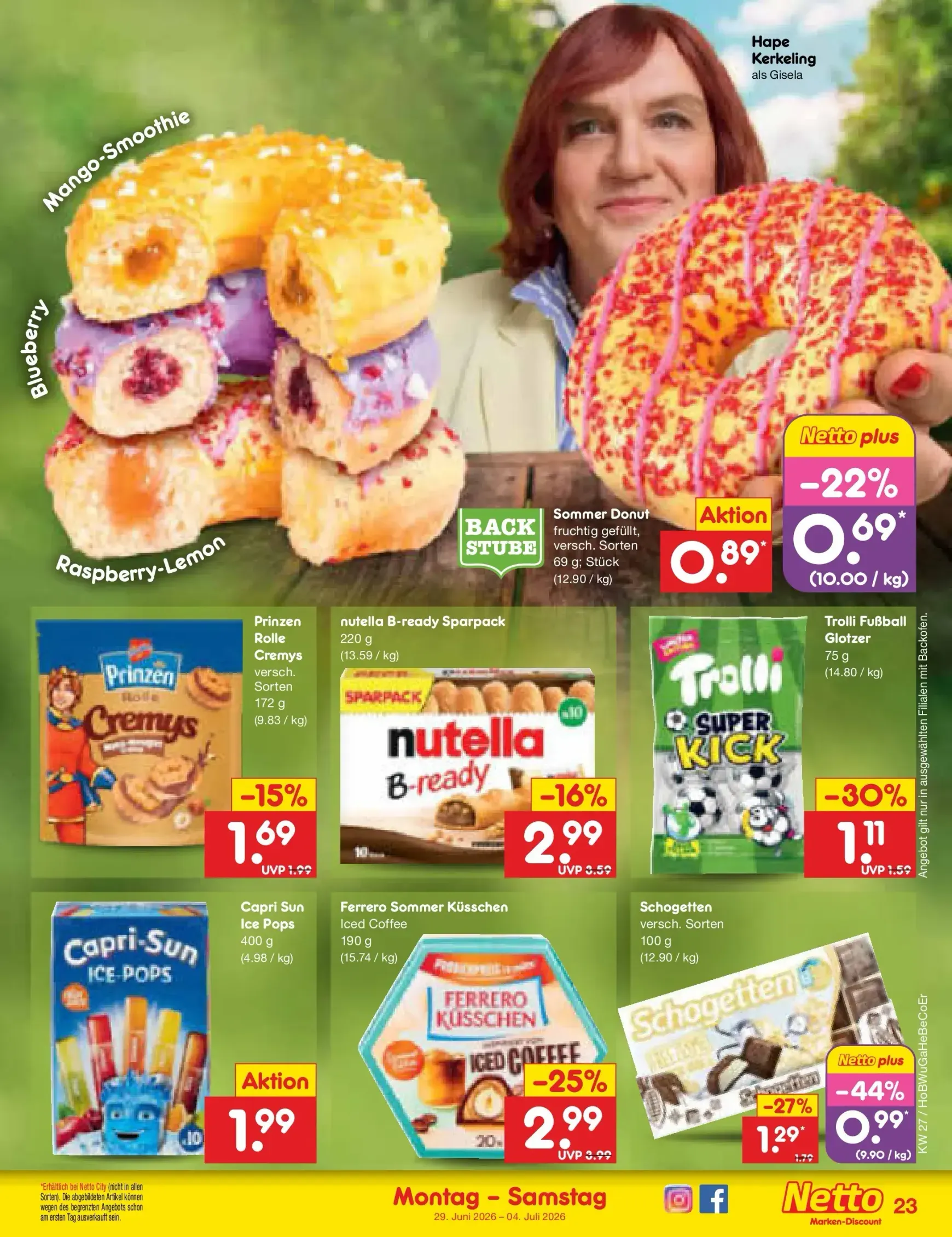 Netto Marken Discount - Sonderangebote Prospekt – von Montag 29.06.2026 bis Samstag 04.07.2026 von 29. Juni bis 4. Juli 2026 - Prospekt seite 34