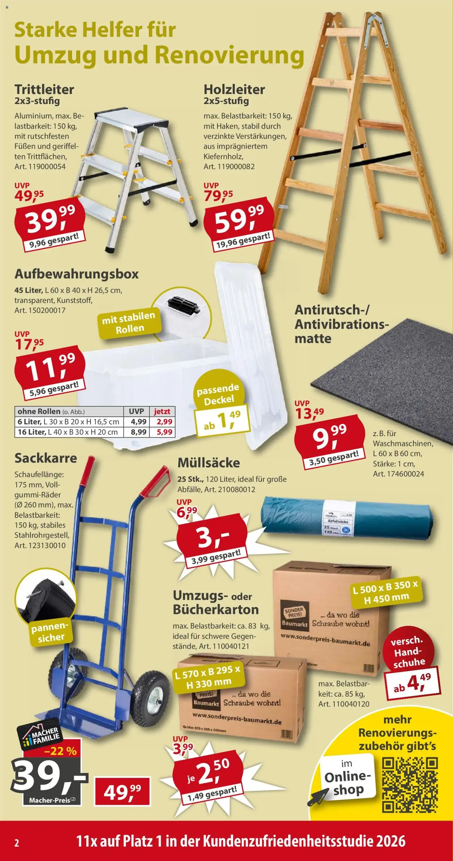 Sonderpreis Baumarkt Prospekt (ab 31.10.2026) zum Blättern von 31. Oktober bis 6. November 2026 - Prospekt seite 2