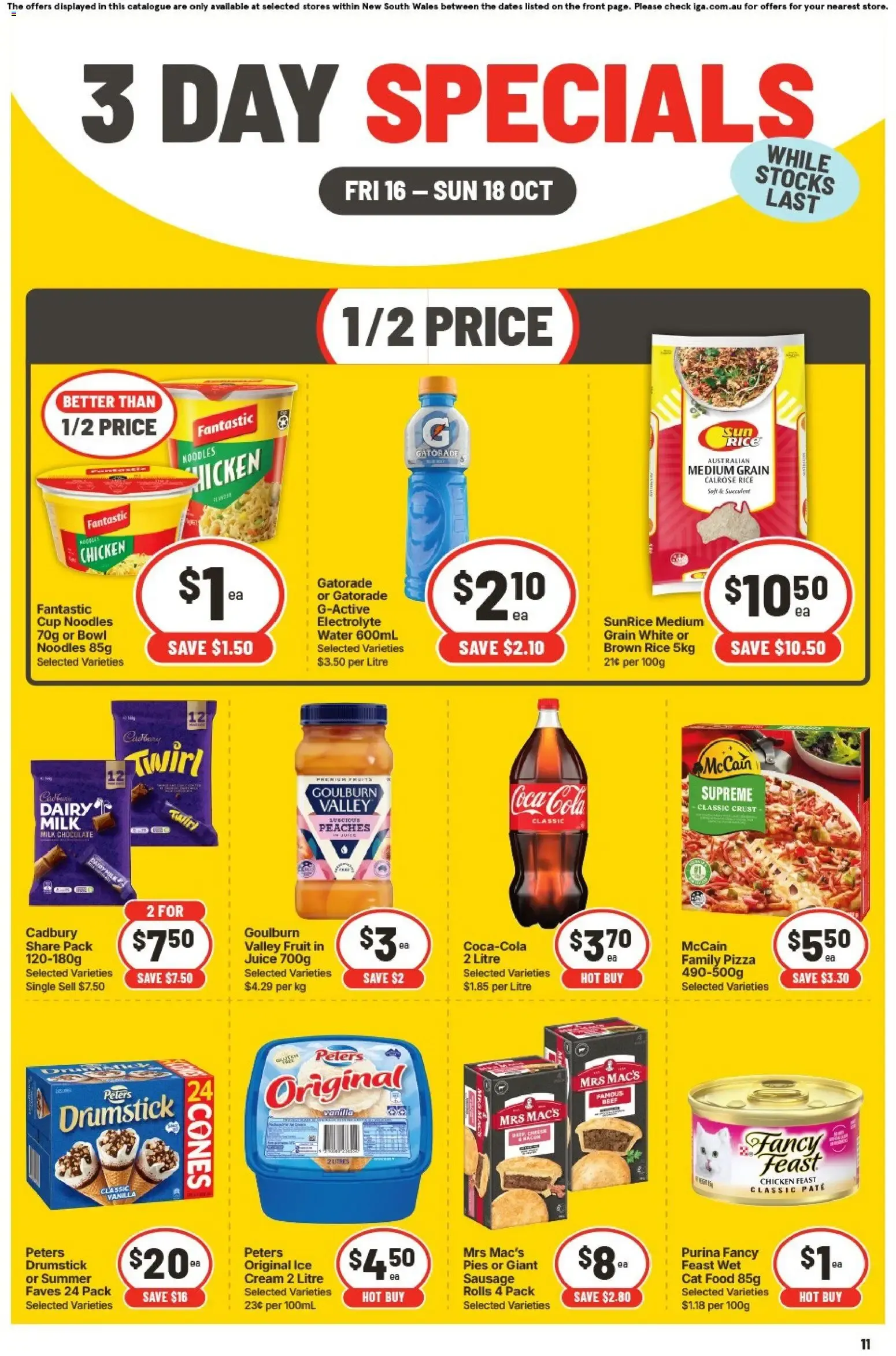 3 DAY SPECIALS - Catalogue valid from 16 October to 18 October 2026 - page 1