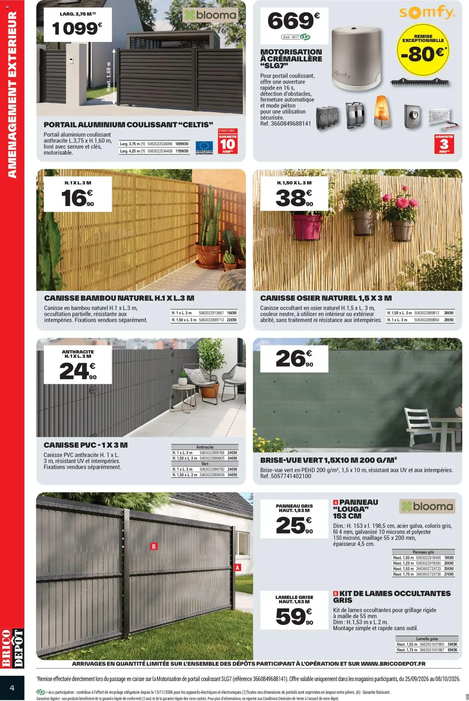 Brico Dépôt catalogue à partir du 25/09/2026 - promo en ligne du 25 septembre au 8 octobre 2026 - Catalogue page 4