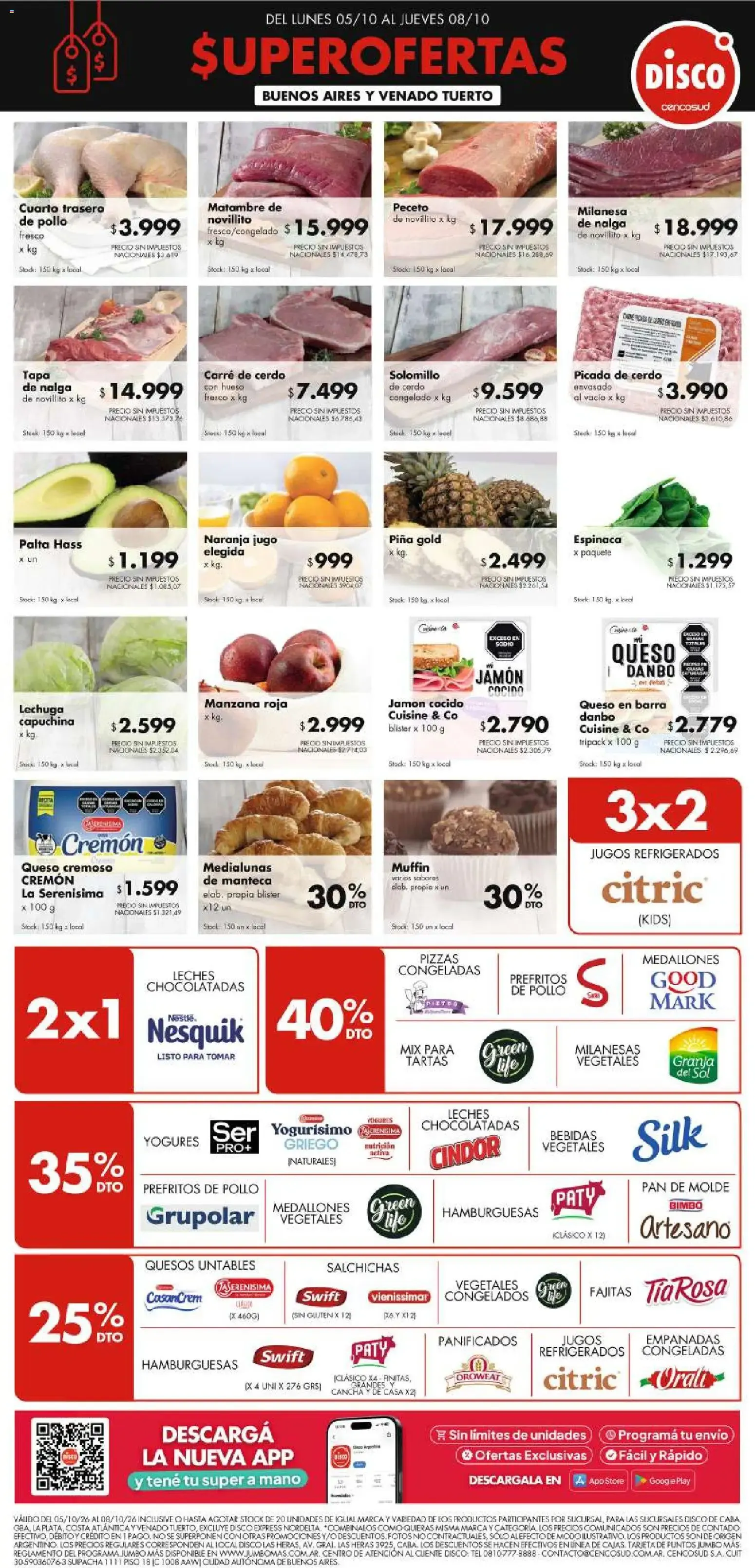 Ofertas de Disco - SUPER OFERTAS del 05/10/2026 - 08/10/2026 5 de octubre al 8 de octubre 2026 - Página 1 del catálogo