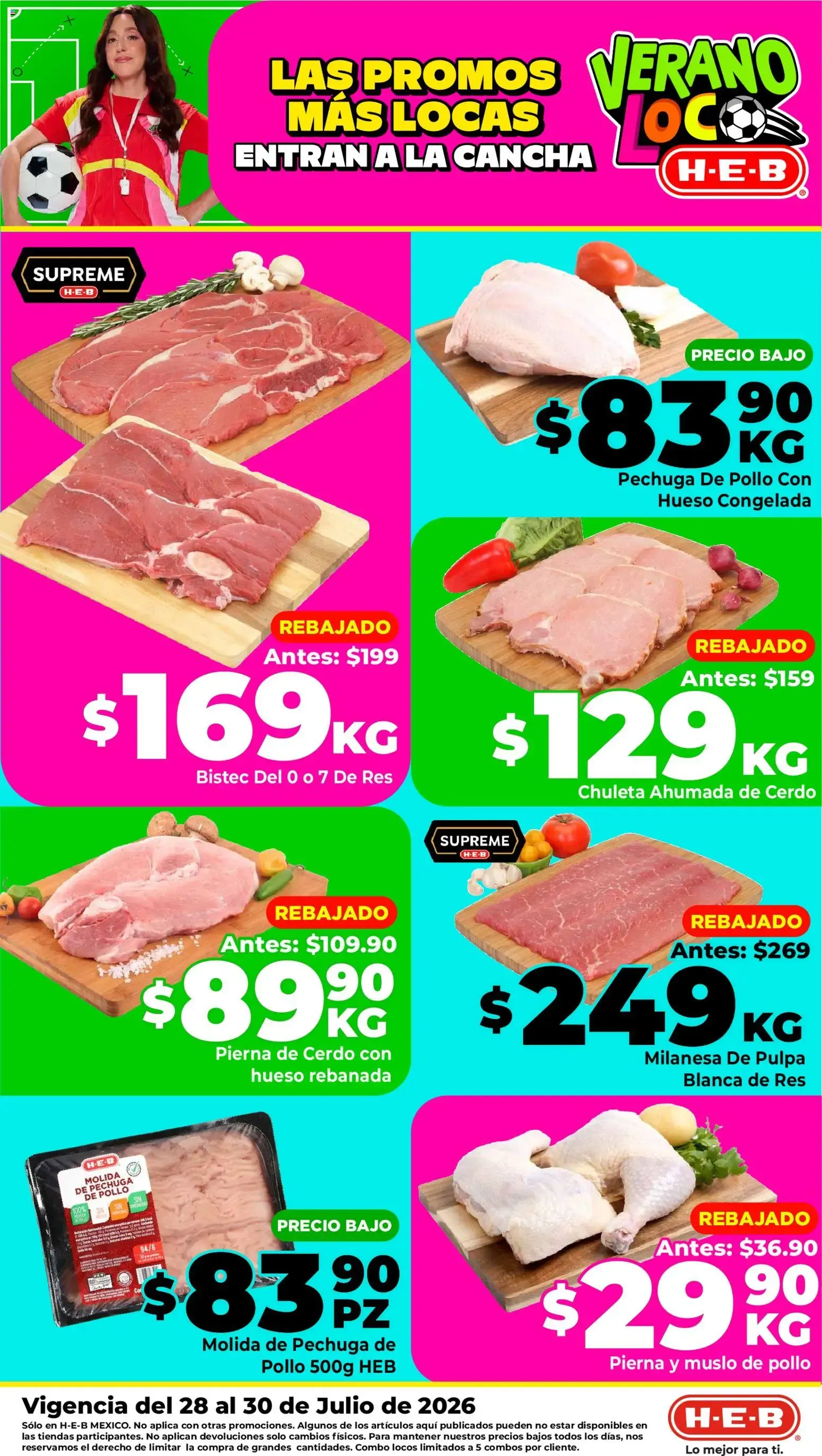 Catálogo de H-E-B folleto Las promos más locas (28/07/2026 - 30/07/2026) - catálogo en línea 28 de julio al 30 de julio 2026 - Pagina 1