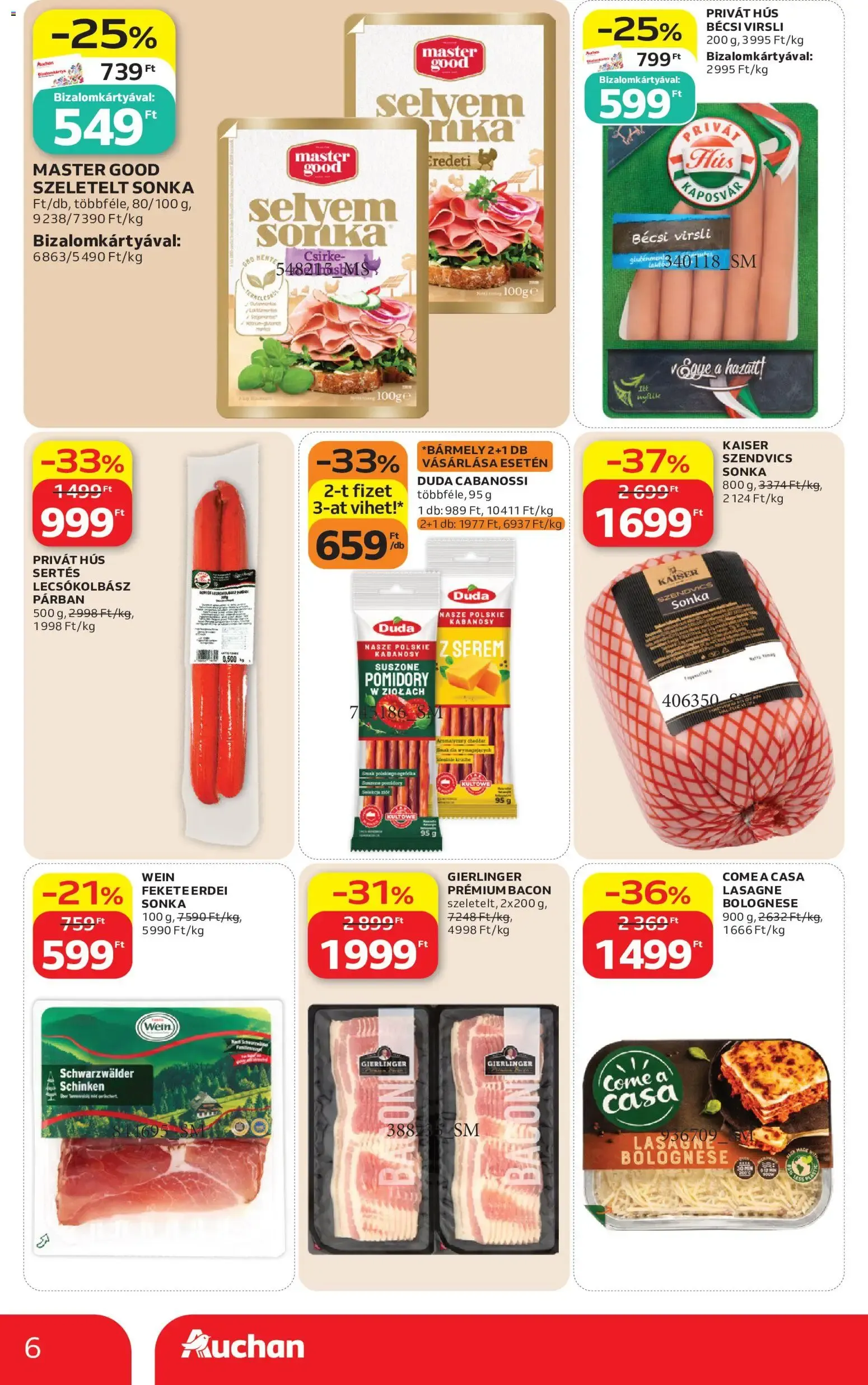 Katalógus Auchan Szupermarket akciós újság - 2026.07.02. -tól/töl > akció, lapozható szórólap 🛍️ július 2.-tól július 8.-ig 2026. - Oldal 6