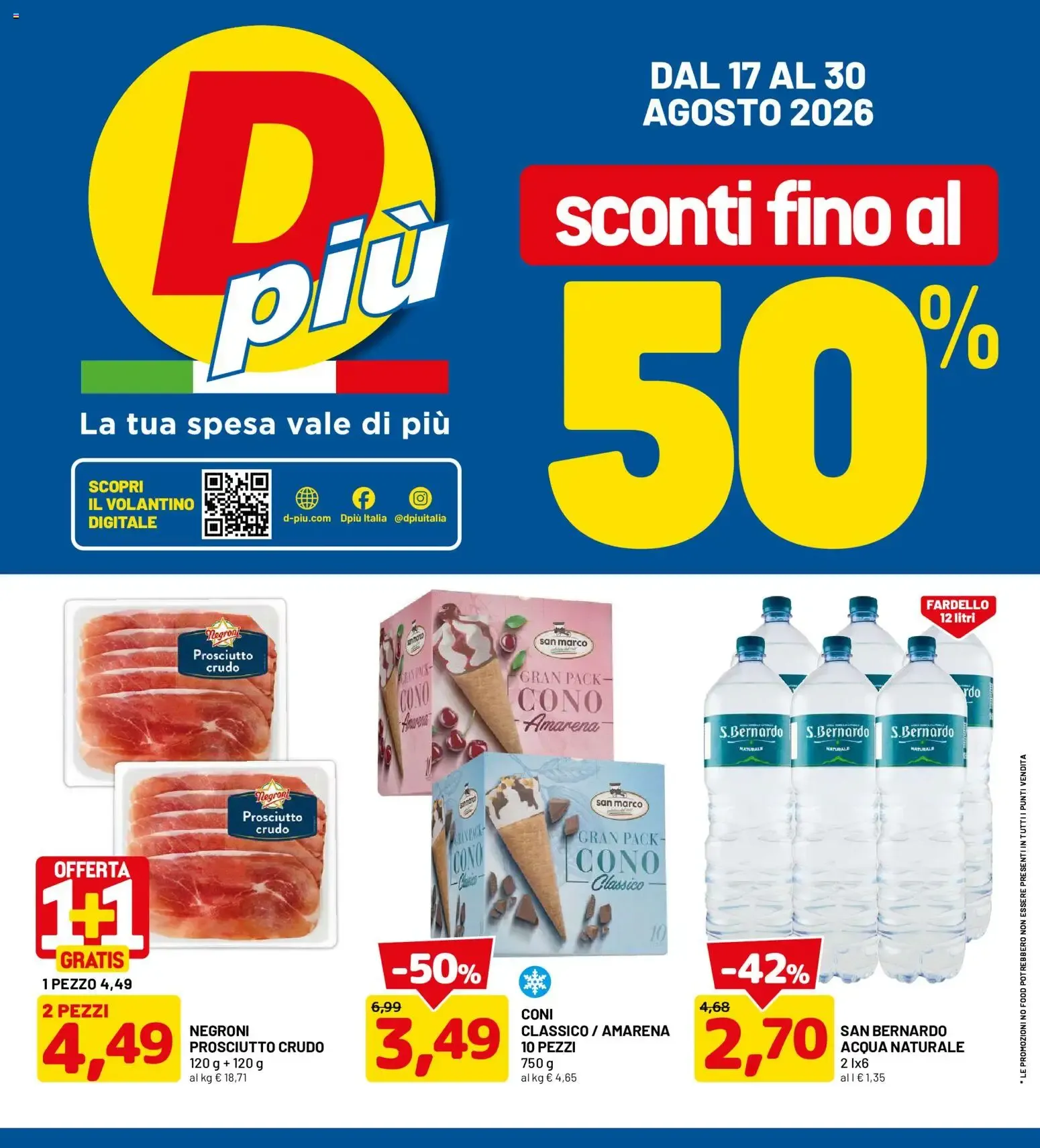 Nuovo D Più volantino dal 17/08/2026 > offerte anteprima 🛍️ da 17 agosto a 30 agosto di 2026 - Pagina del volantino 1