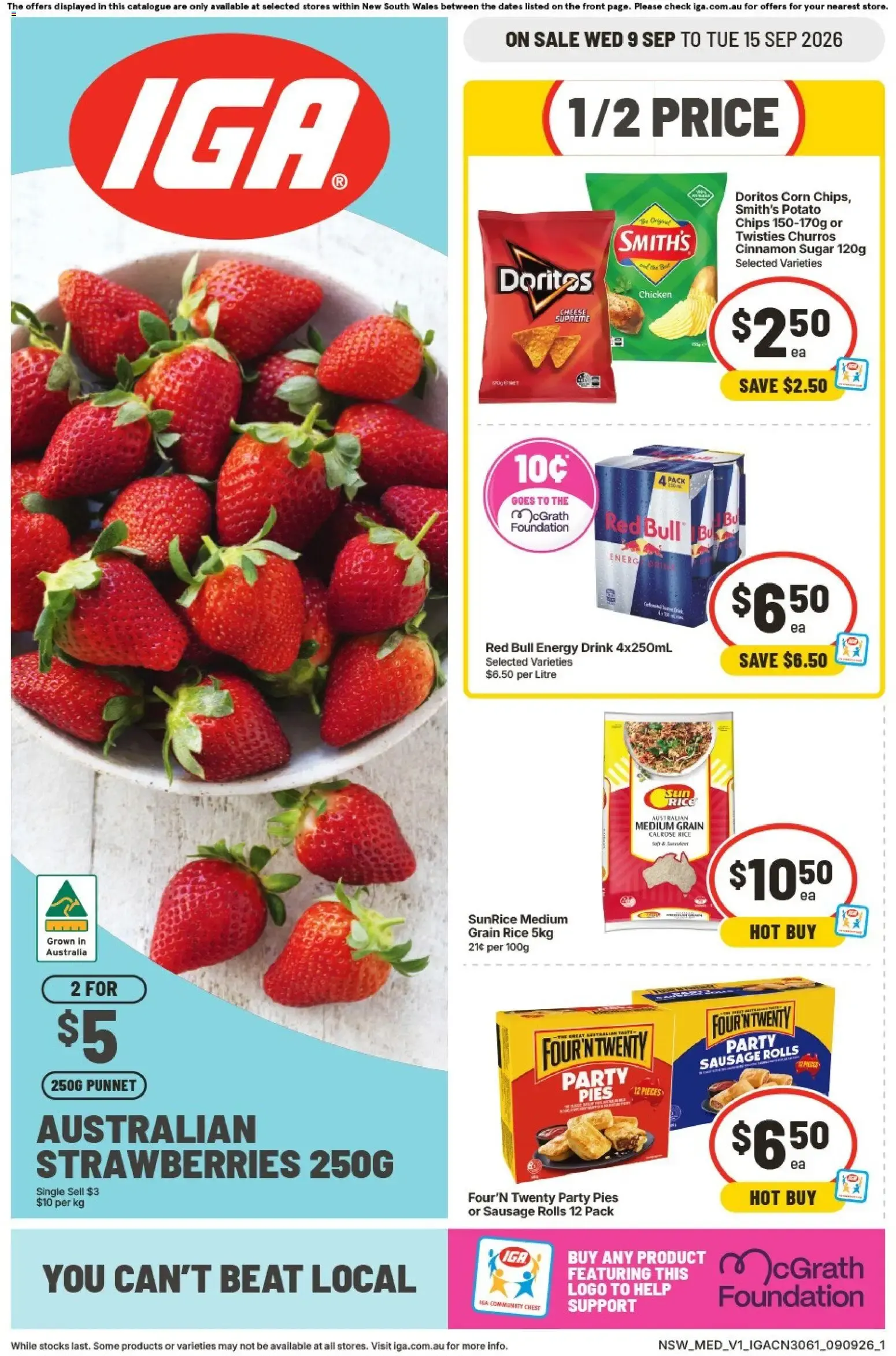 IGA catalogue valid from 09/09/2026 > Online Australia - Catalogue valid from 9 September to 15 September 2026 - page 1