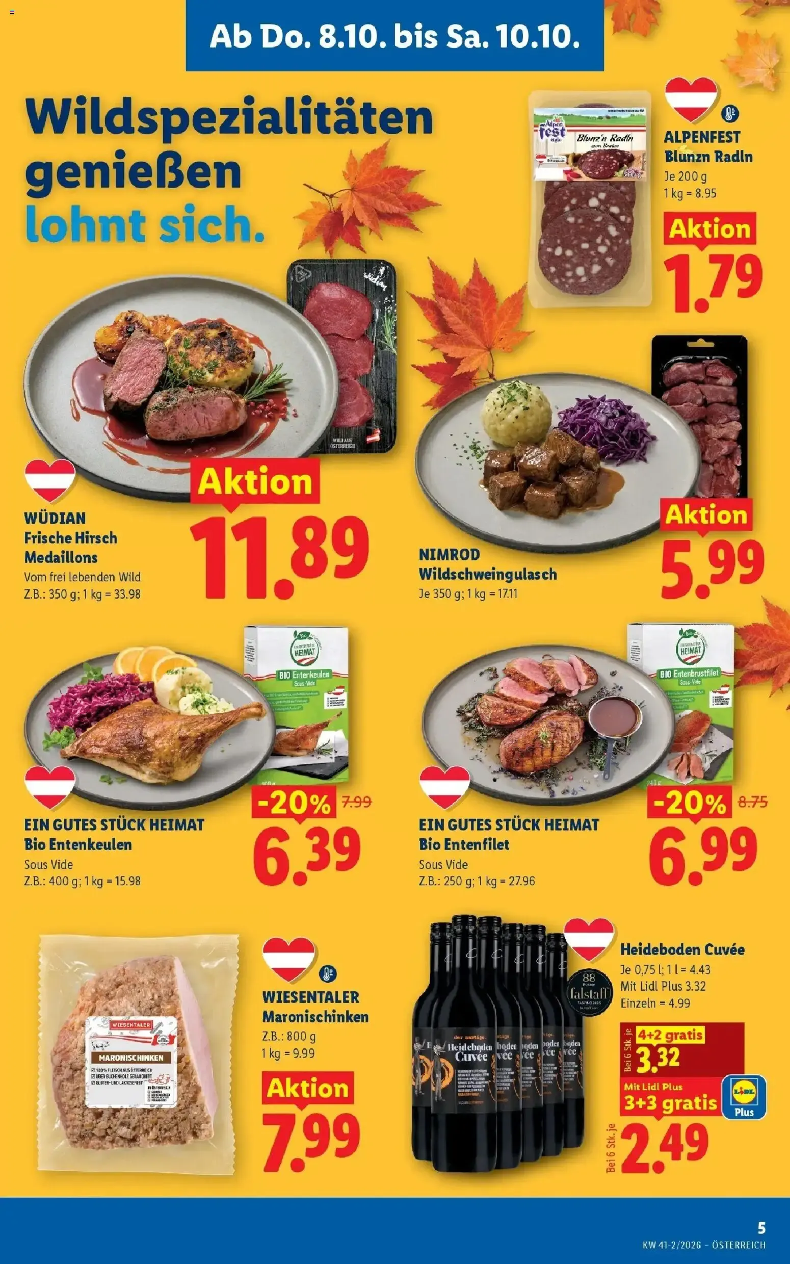 Lidl Flugblatt - Wien ab 04.10.2026 - Angebote ab donnerstag von 8. Oktober bis 10. Oktober 2026 - Flugblätt seite  7