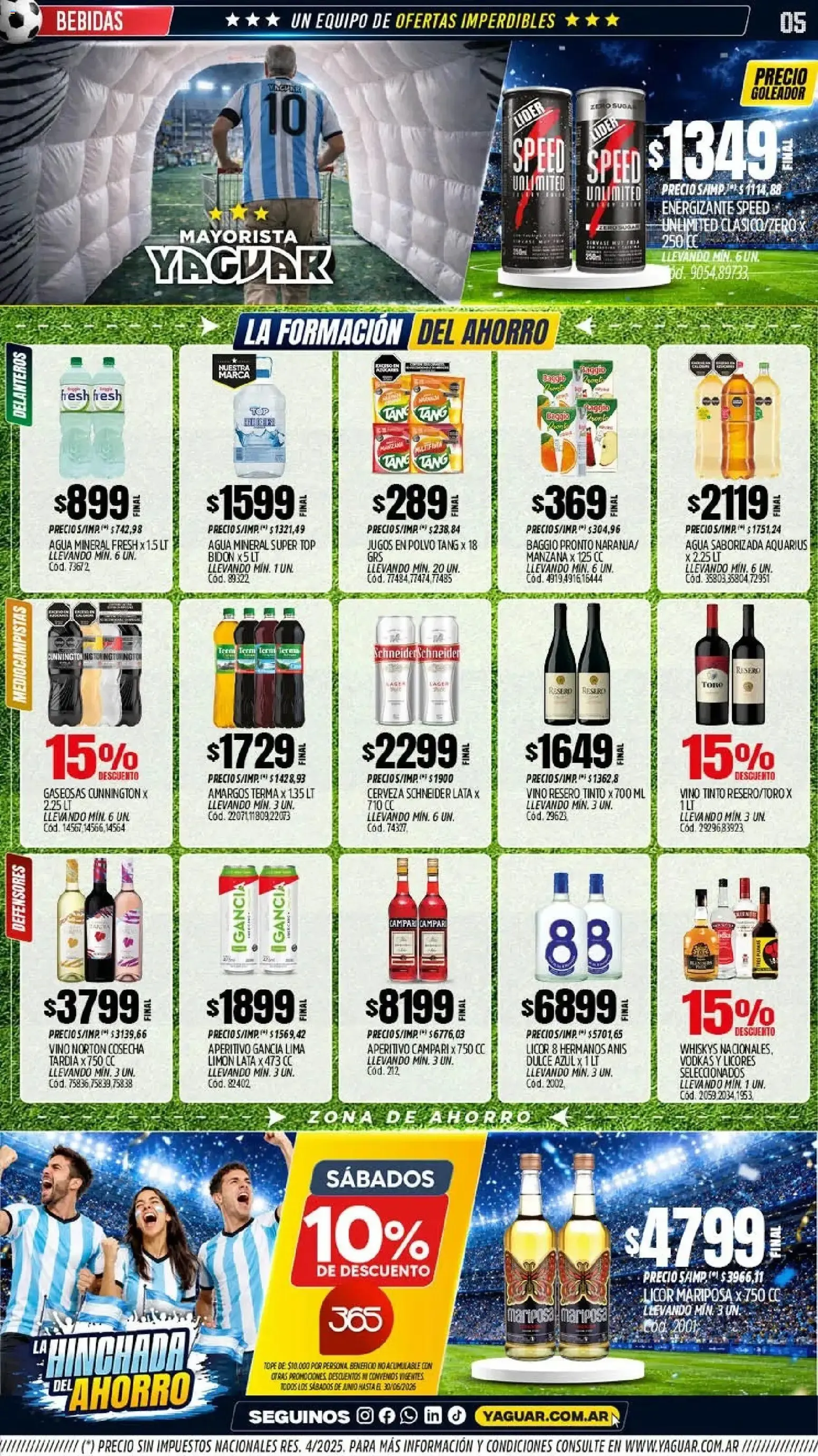 Ofertas de Mayorista Yaguar - La Hinchada del Ahorro 15 de junio al 21 de junio 2026 - Página 4 del catálogo