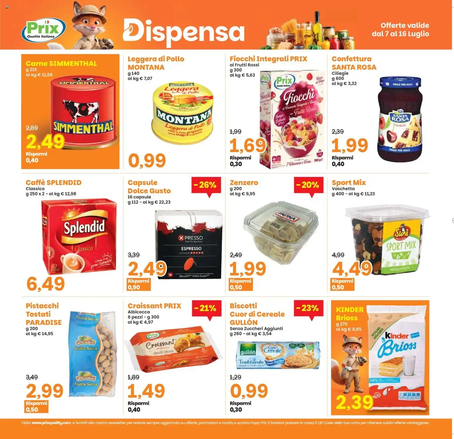 Prix volantino dal 07/07/2026 - online Offerte da 7 luglio a 16 luglio di 2026 - Pagina del volantino 16