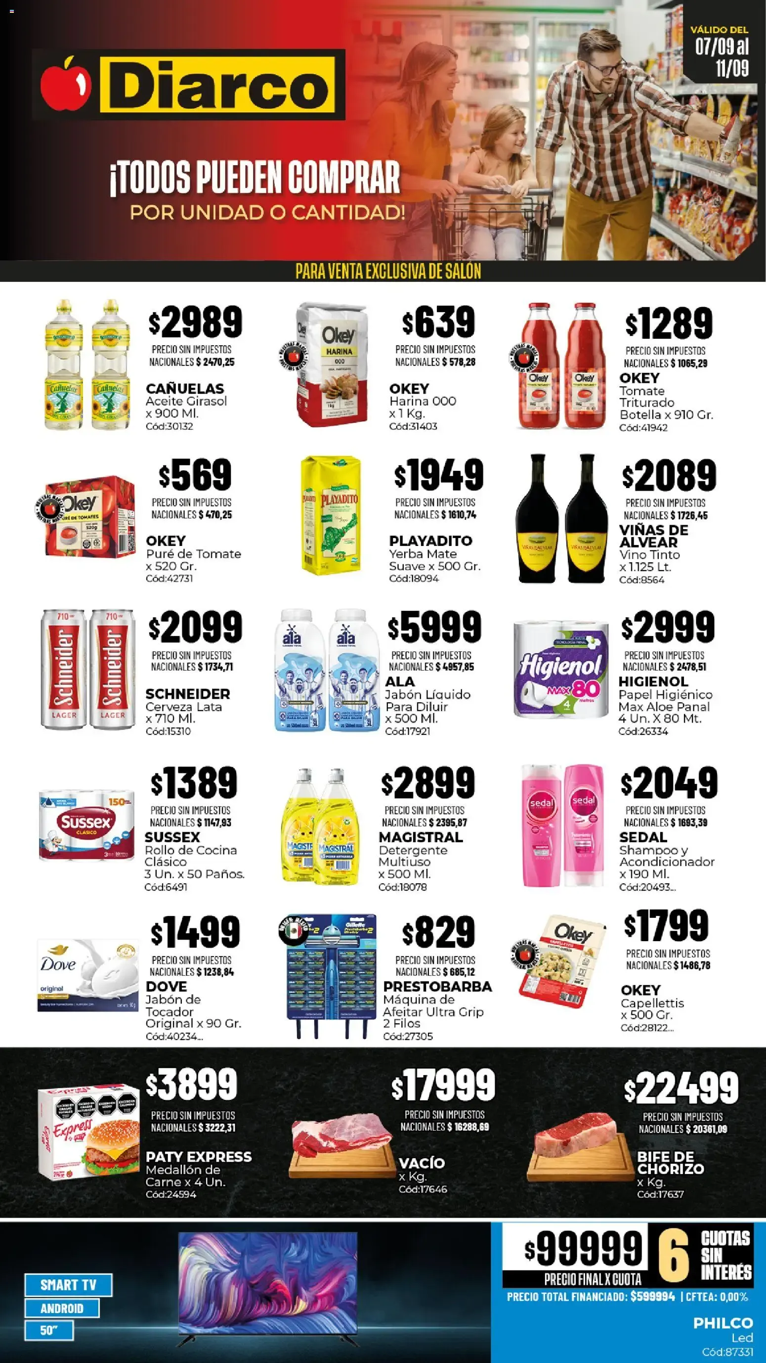 Ofertas de Diarco - Ofertas del 07/09 al 11/09 7 de septiembre al 11 de septiembre 2026 - Página 1 del catálogo