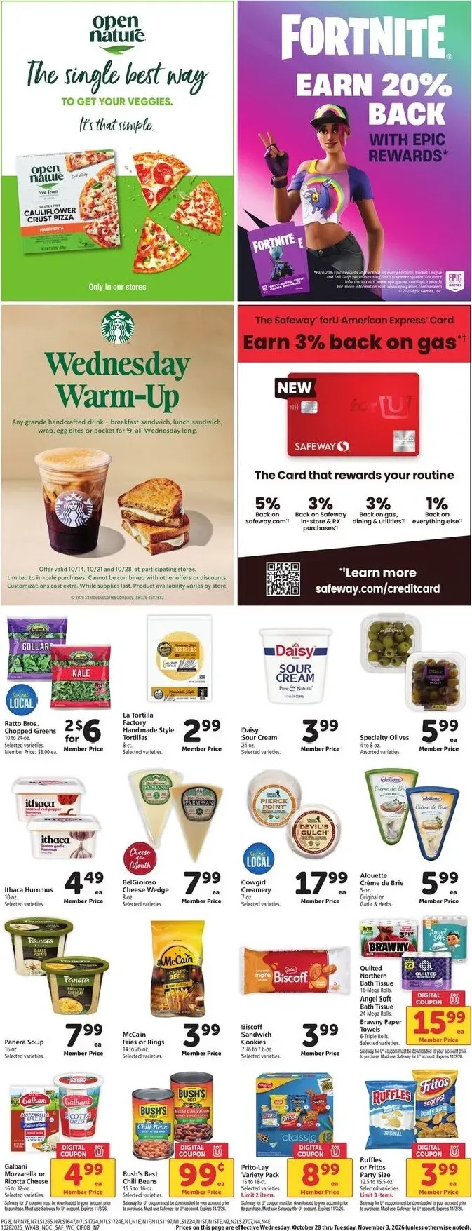 Weekly ad Current Safeway leaflet valid from Wednesday 10/28/2026 to Tuesday 11/03/2026 from October 28 to November 3 2026 - Page 8