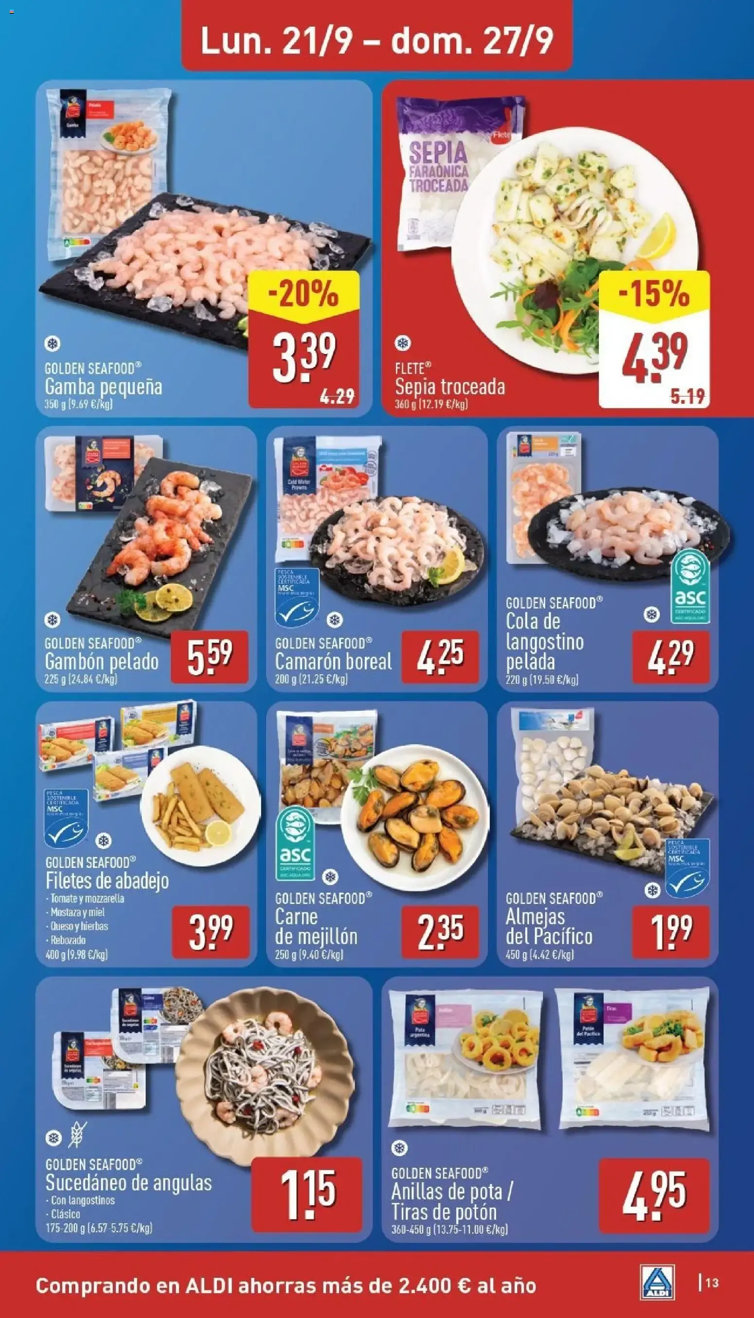 Catálogo de Aldi: Ahorra más de 2.400€ al año 21 de septiembre al 27 de septiembre 2026 - Página 13