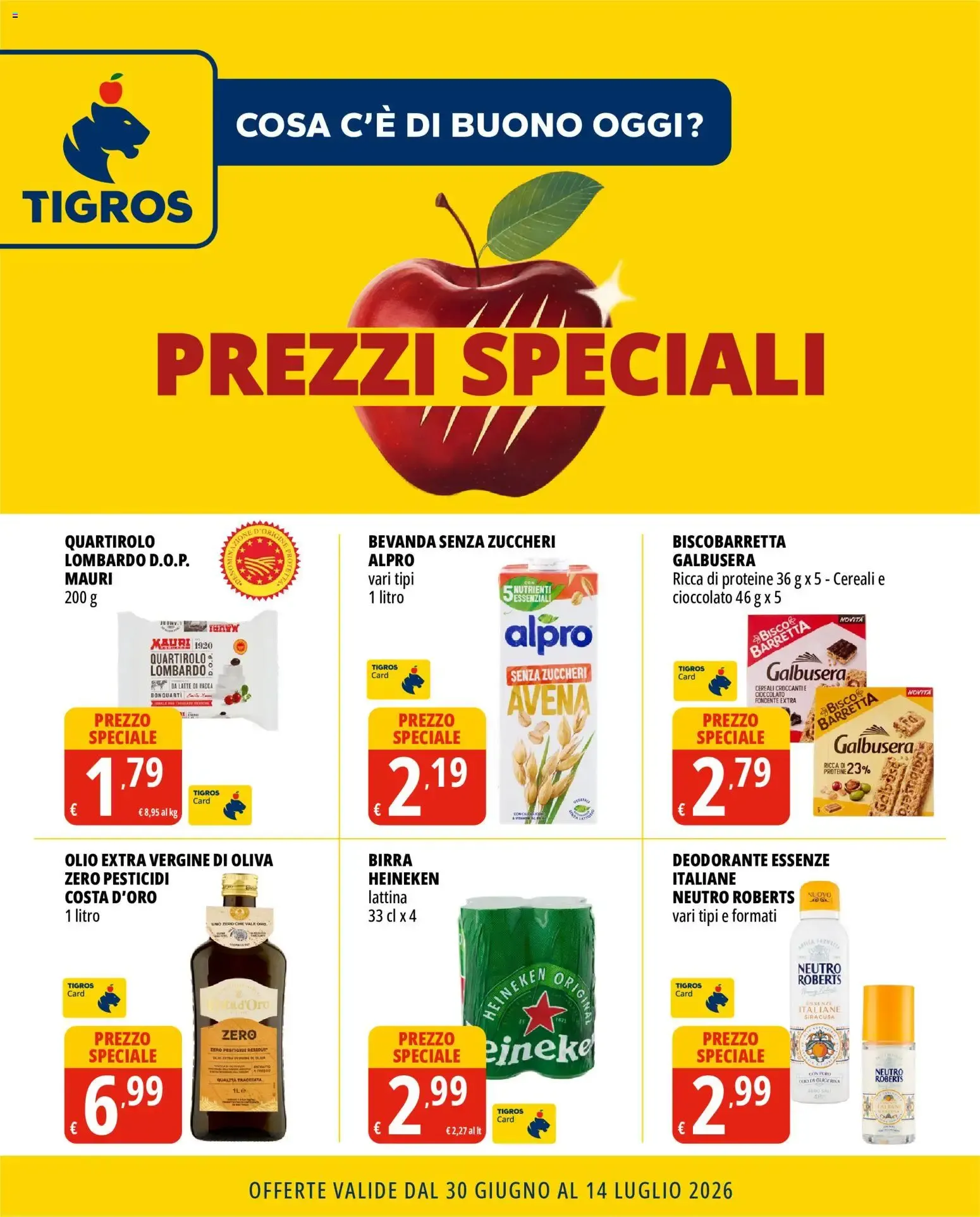 Prezzi Speciali Tigros da 30 giugno a 14 luglio di 2026 - Pagina del volantino 1