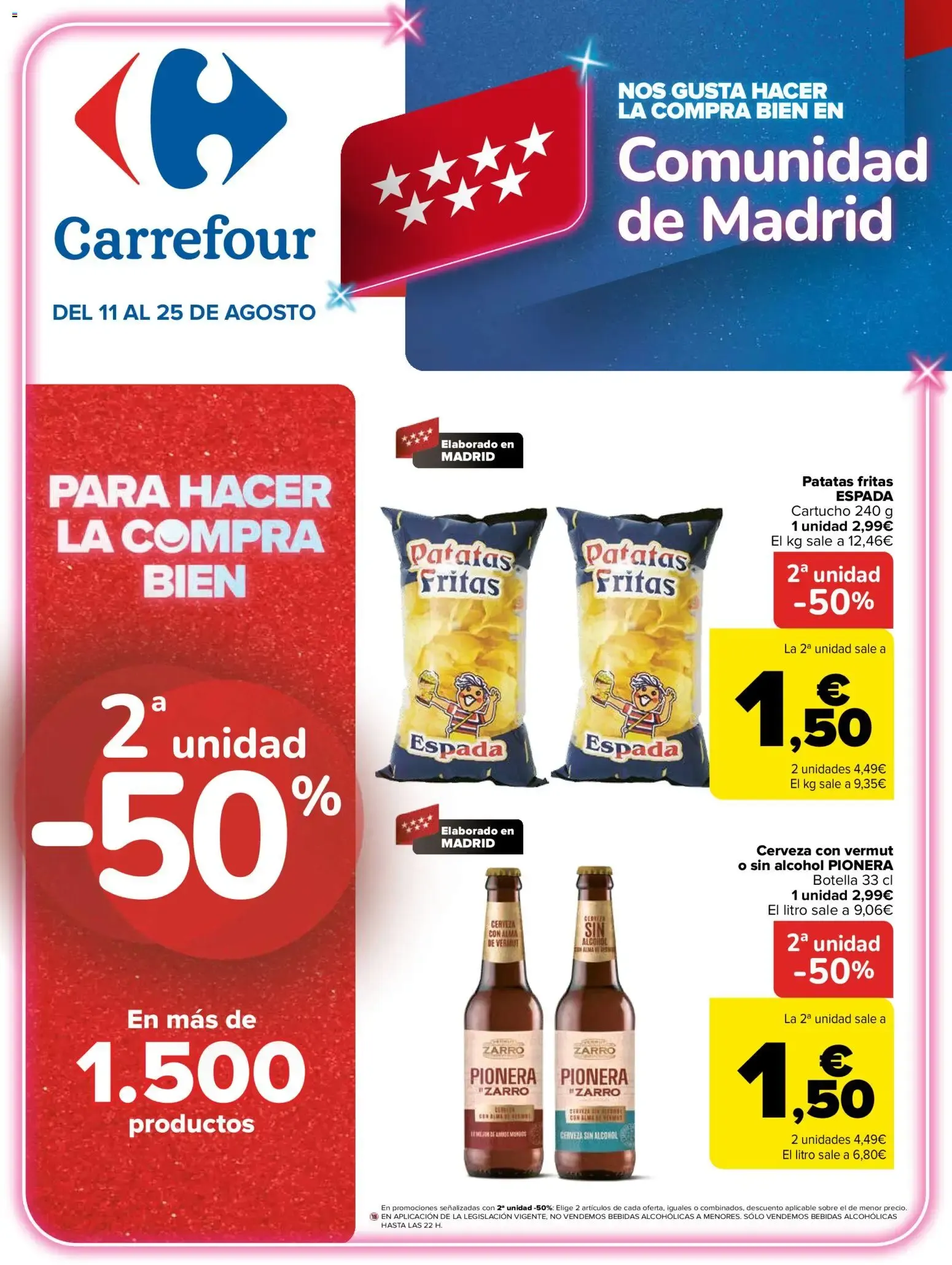 Catálogo de Carrefour: Nos gusta hacer la compra bien en Comunidad de Madrid 11 de agosto al 25 de agosto 2026 - Página 1