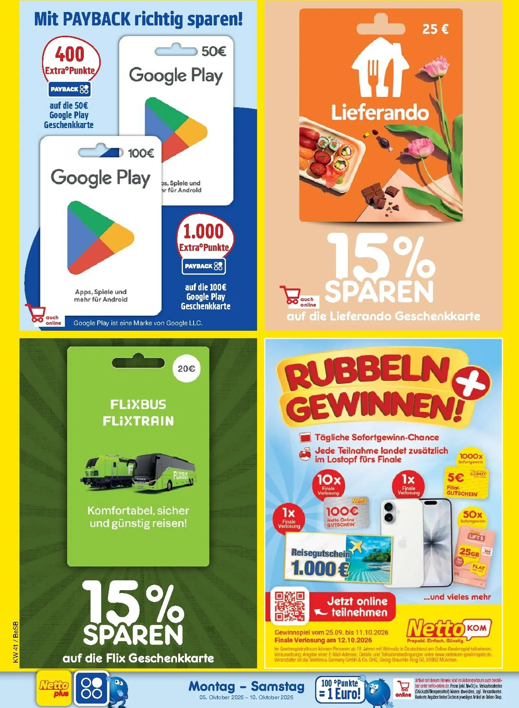 Netto Marken Discount Prospekt – von Montag 05.10.2026 bis Samstag 10.10.2026 von 5. Oktober bis 10. Oktober 2026 - Prospekt seite 37