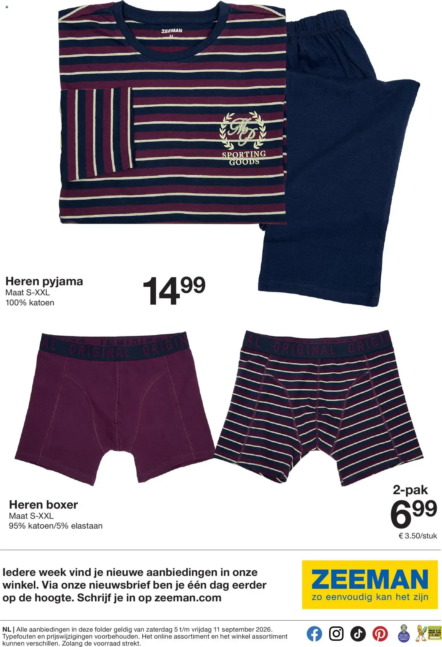 Zeeman: Zachte kleuren en sportieve outfits van 5 september tot 11 september 2026 - Folder pagina 17