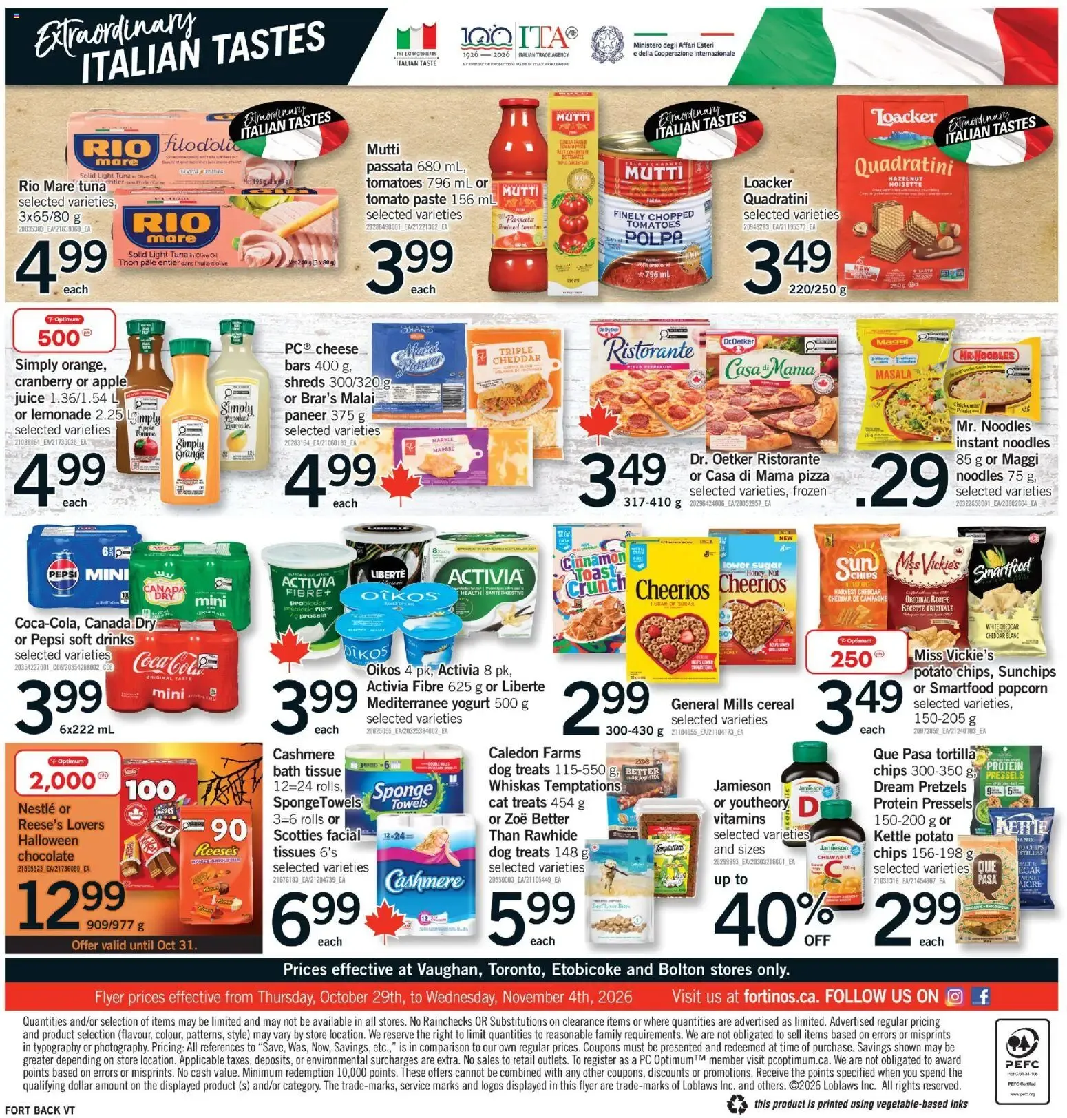 Fortinos weekly flyer / circulaire from Oct 29, 2026 > weekly specials & deals from October 29 to November 4 2026 - flyer page 2