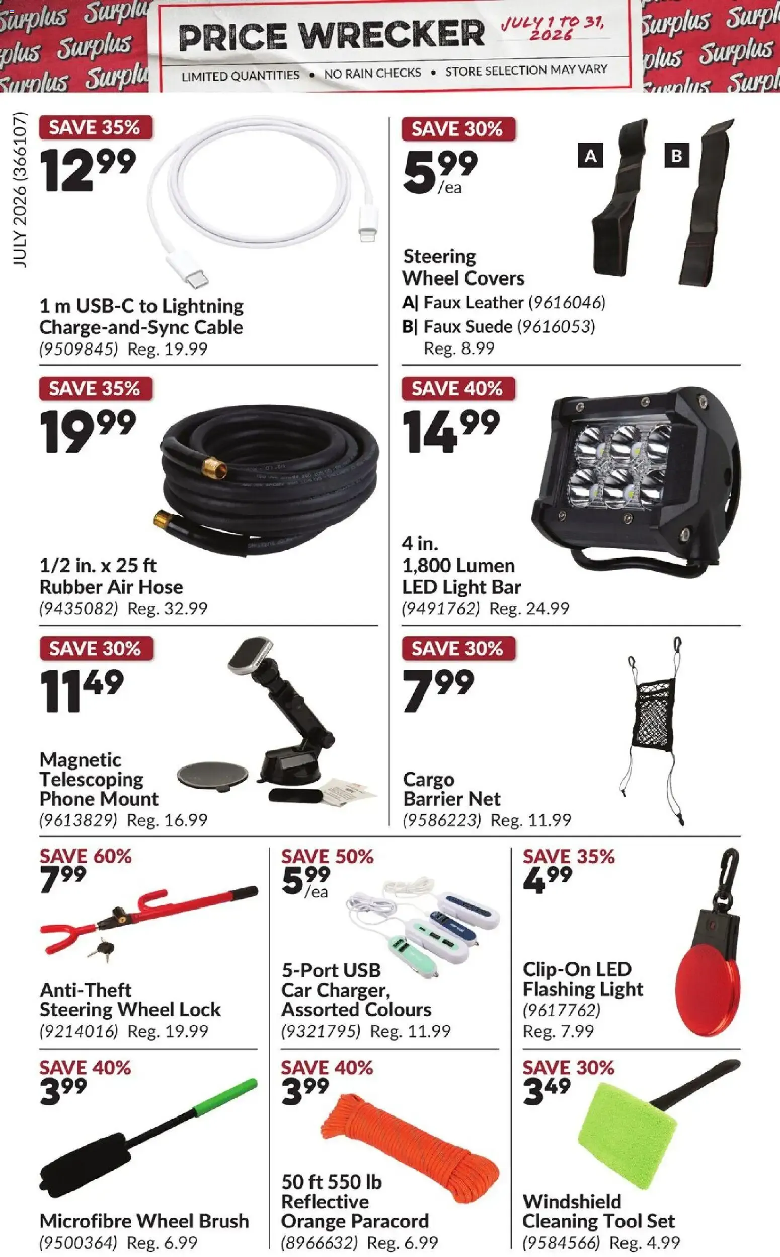Princess Auto flyer - Price Wrecker from Jul 1, 2026 > weekly specials & deals from July 1 to July 31 2026 - flyer page 8