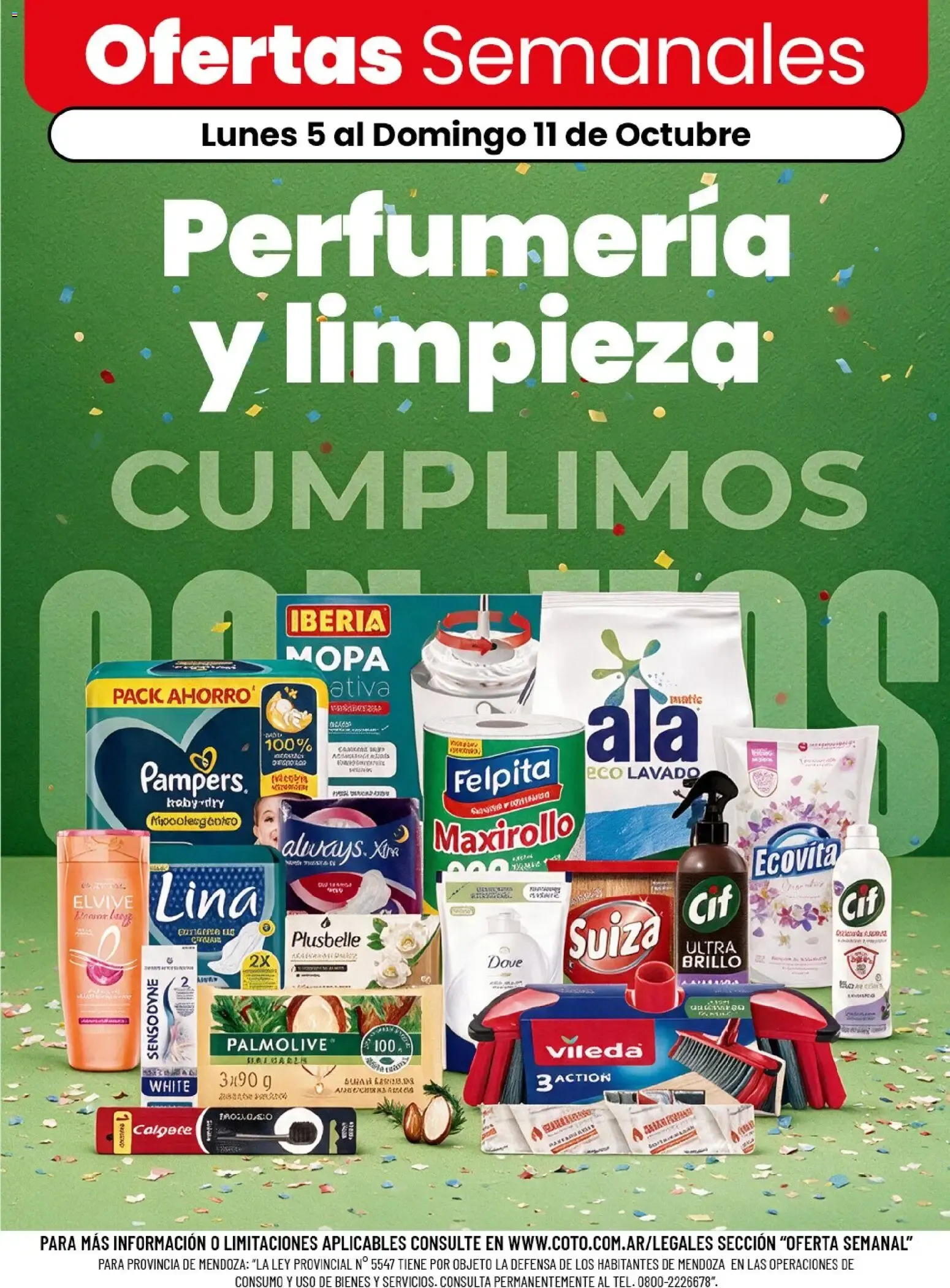 Ofertas de Ofertas Semanales: Perfumería y limpieza 5 de octubre al 11 de octubre 2026 - Página 1 del catálogo