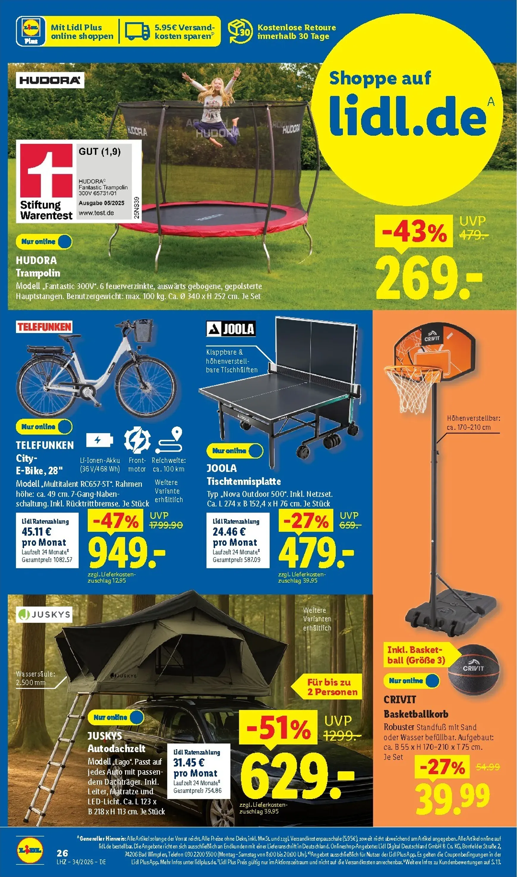 Lidl Angebot der Woche von 17. August bis 22. August 2026 - Prospekt seite 16