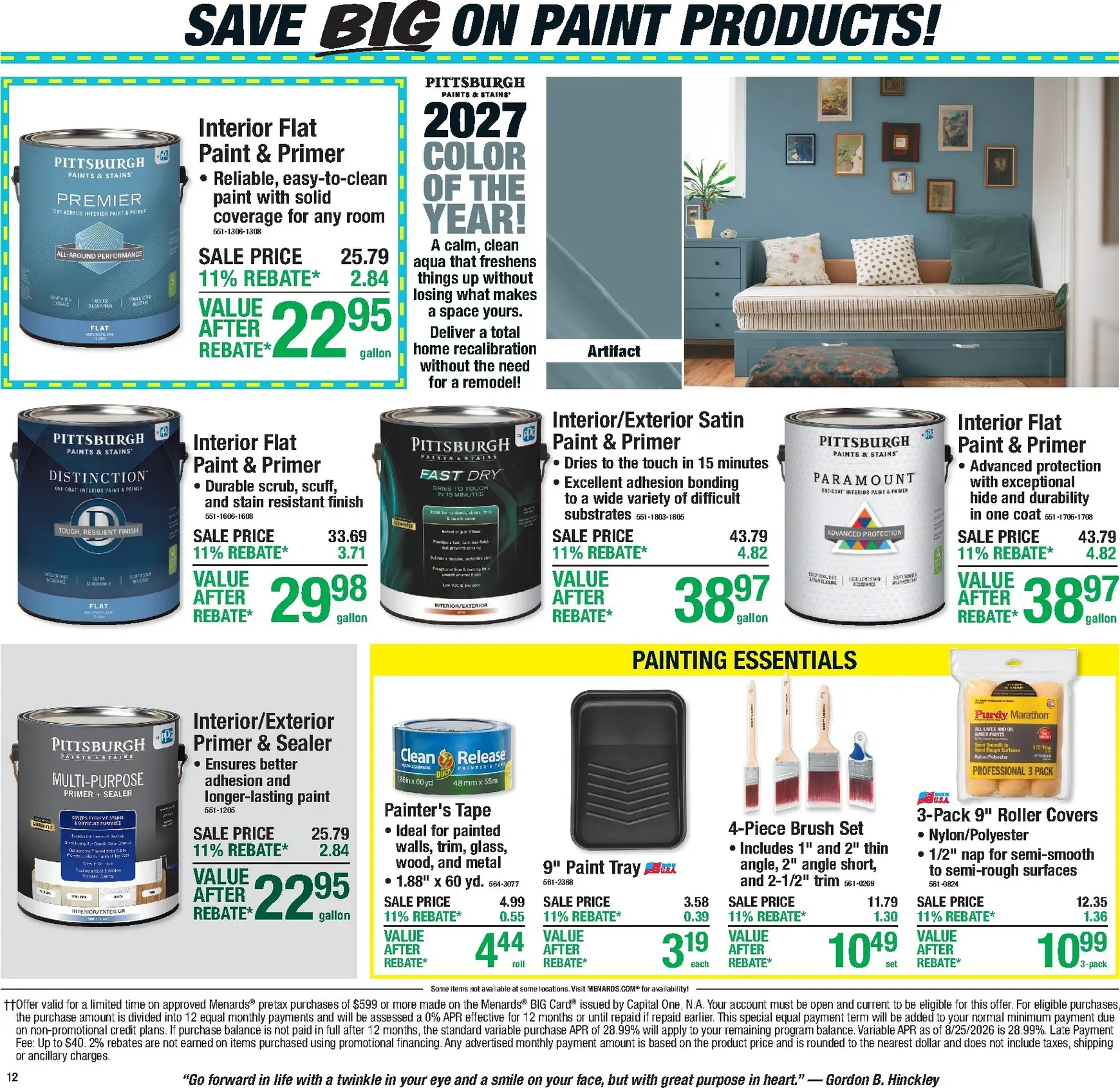 Weekly promotion Current Menards - 11% Rebate Sale leaflet valid from Thursday 09/24/2026 to Sunday 10/04/2026 spanning from September 24 to October 4 2026 - Page 16 for Catalogue 365