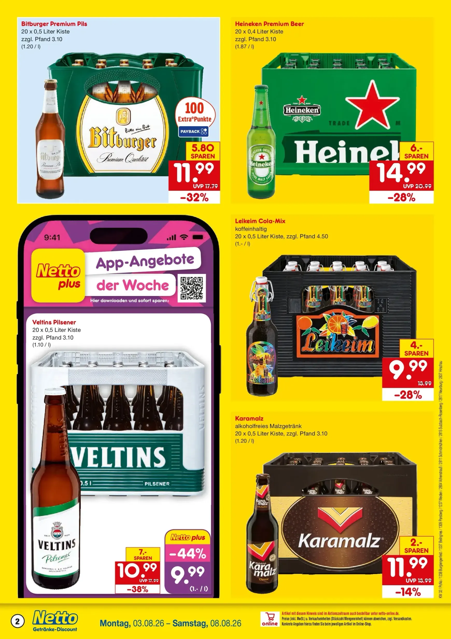 Netto Marken Discount - Getränkeangebote 2 Prospekt – von Montag 03.08.2026 bis Samstag 08.08.2026 von 3. August bis 8. August 2026 - Prospekt seite 2