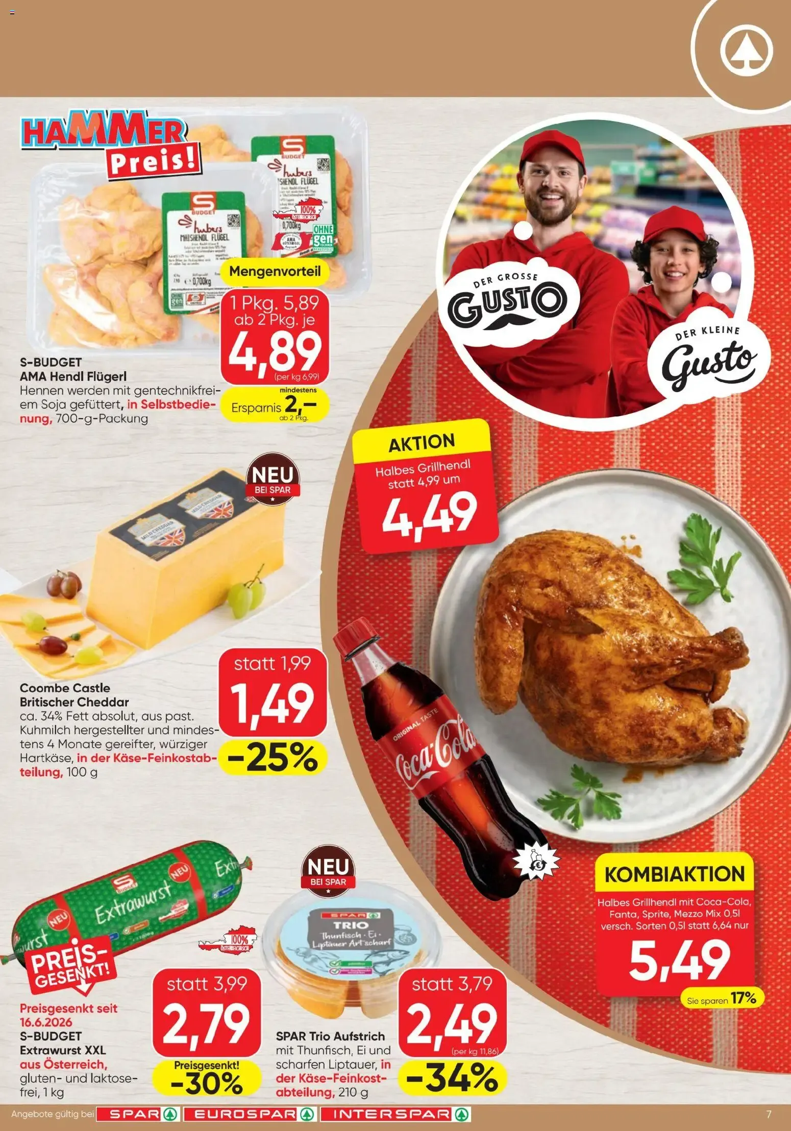 Spar - Flugblatt (06.08.2026) - Angebote und Prospekt von 6. August bis 12. August 2026 - Flugblätt seite 7