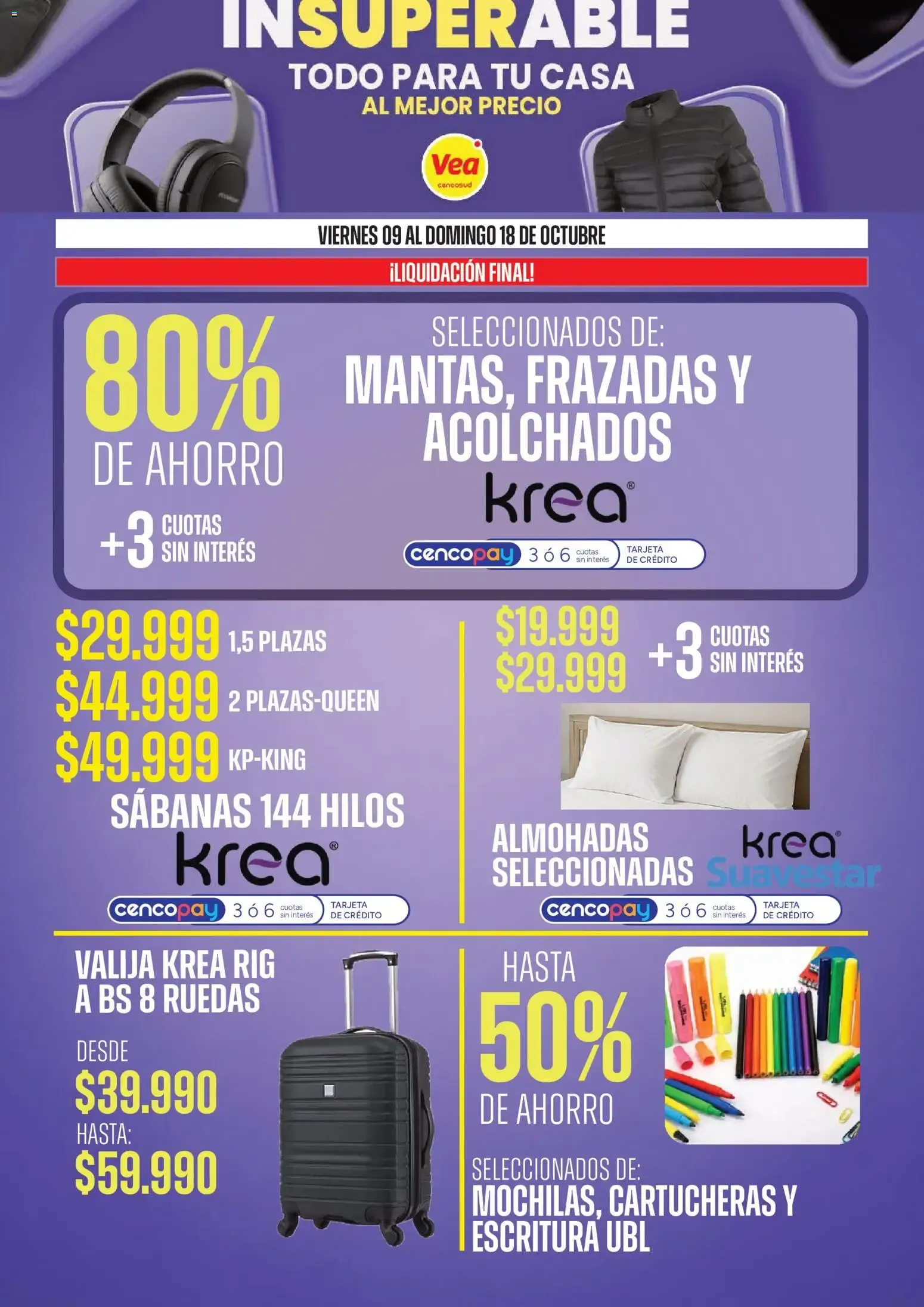 Ofertas de Vea - InSuperables Especial para tu casa del 09/10/2026 - 18/10/2026 9 de octubre al 18 de octubre 2026 - Página 9 del catálogo