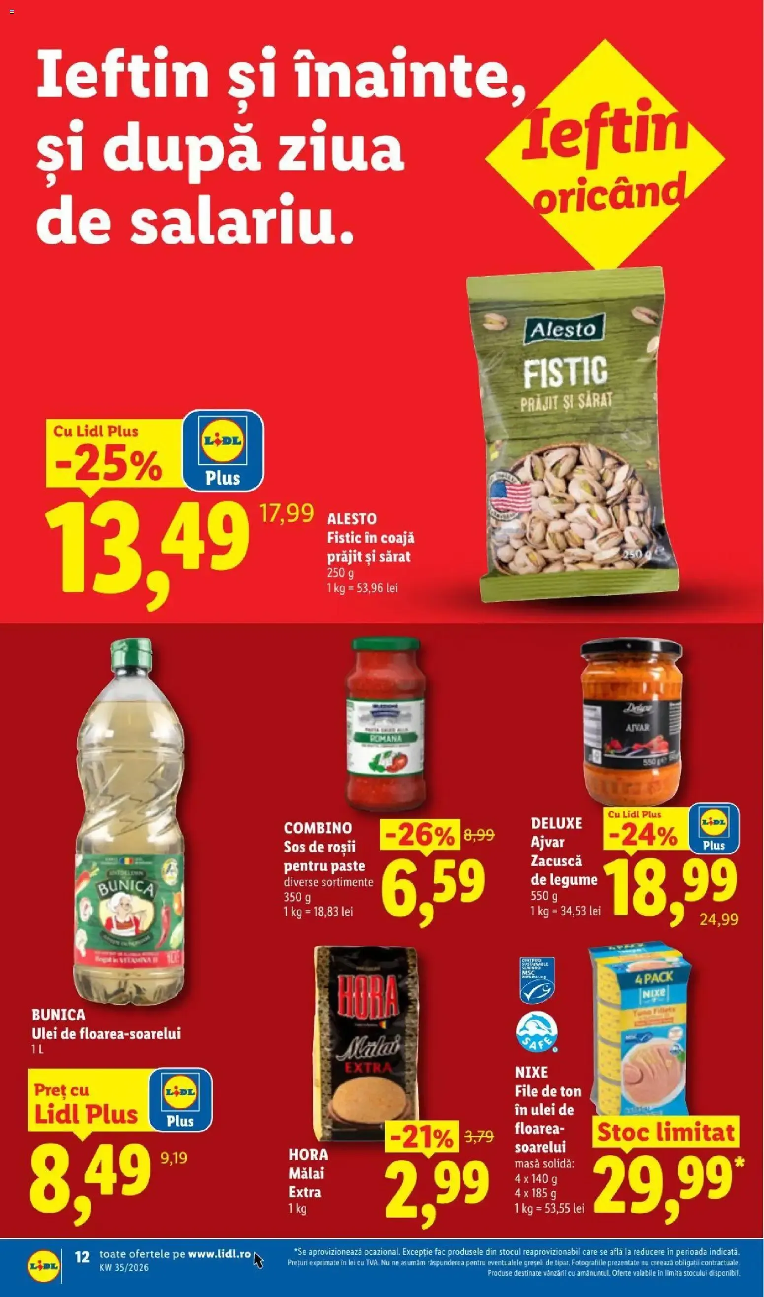 Catalog LIDL: Ieftin și înainte, și după ziua de salariu (Ofertas del 24 al 30 de agosto de 2026) de la 24 august până la 30 august 2026 - Revista Pagina 12